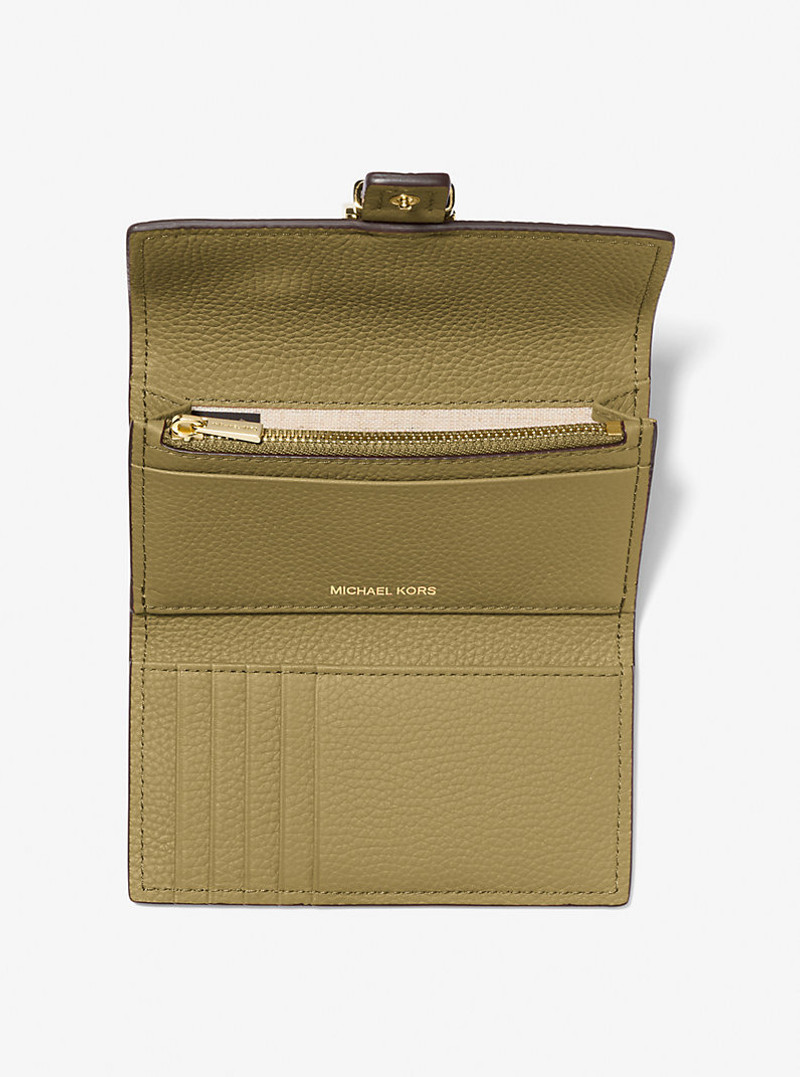 Nolita Medium Pebbled Leather Tri-Fold Wallet 2