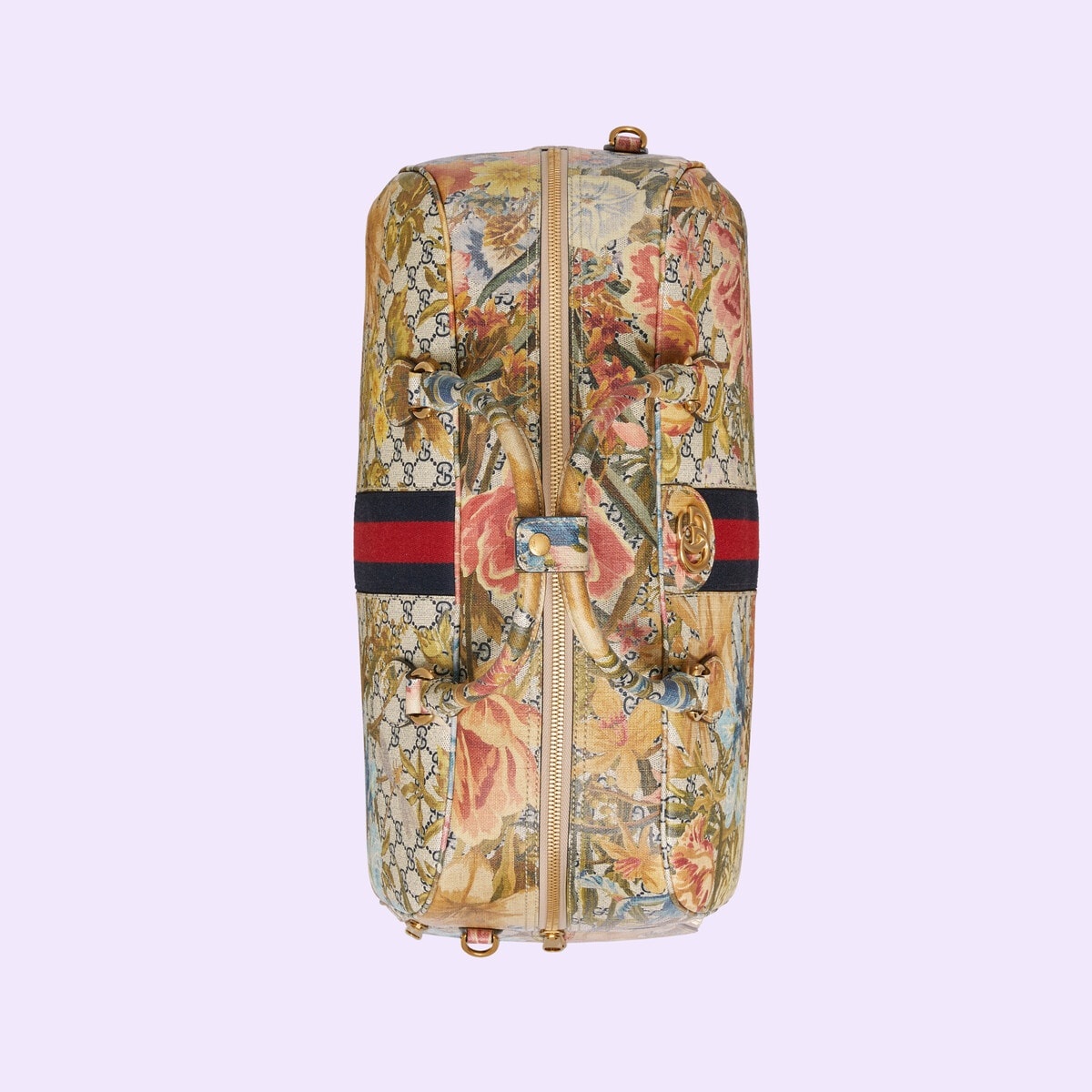 Ophidia Flora print large duffle bag - 6