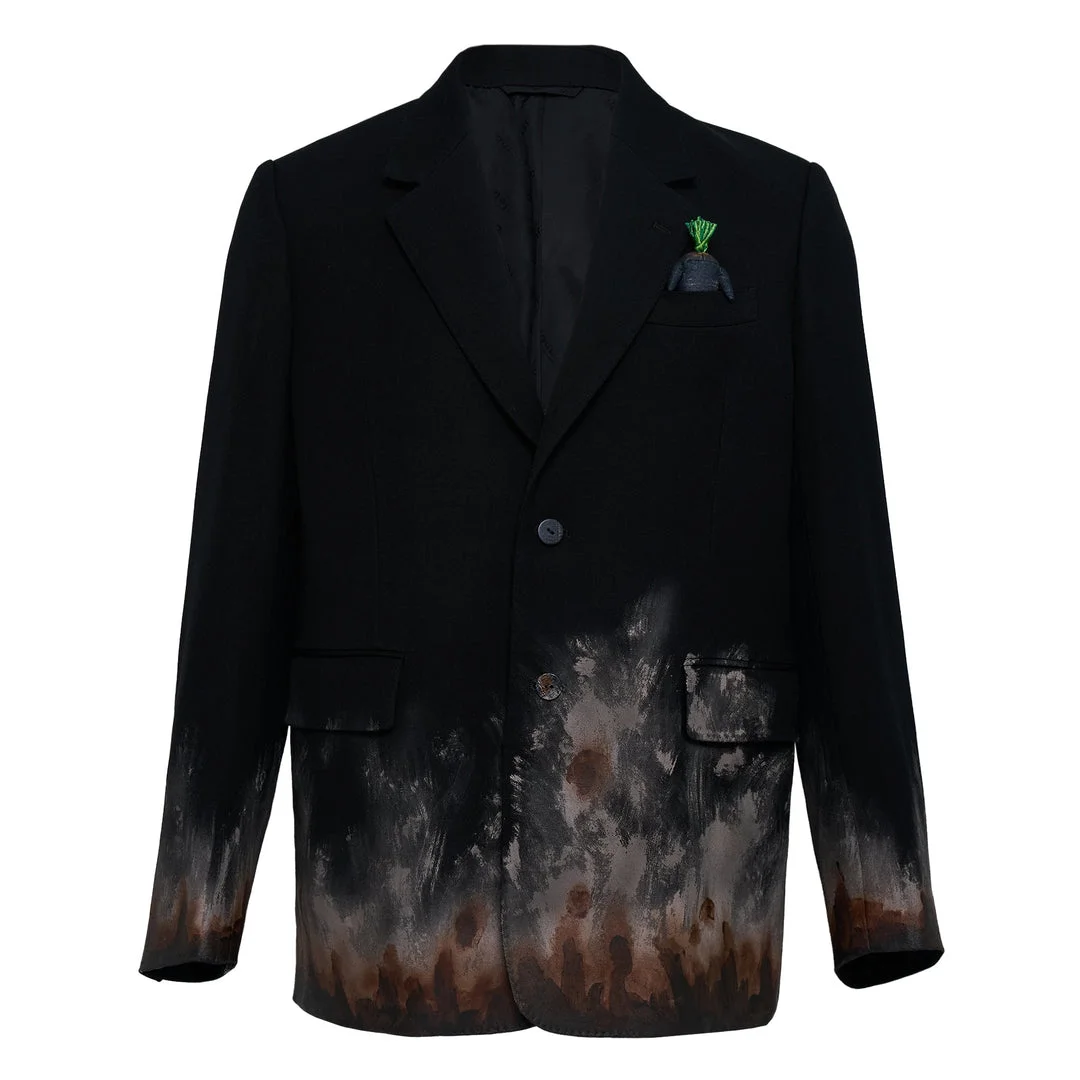 Mud Hand Painted Tailored Jacket - 1