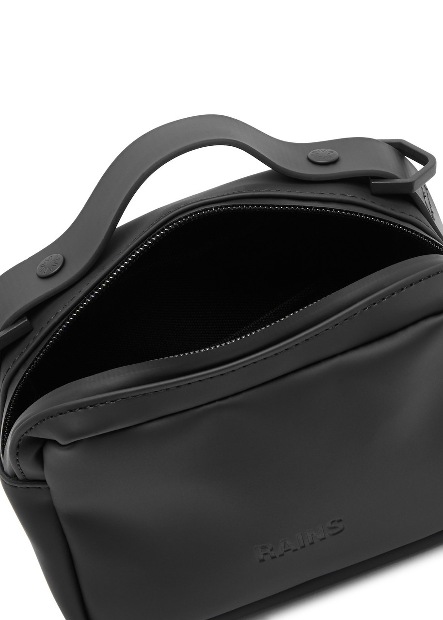 Box micro rubberised cross-body bag - 4