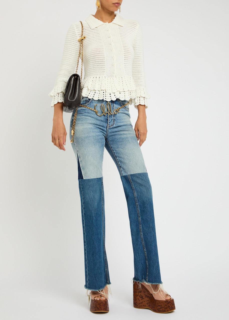 Chloe Frilled Crochet Blouse - 4