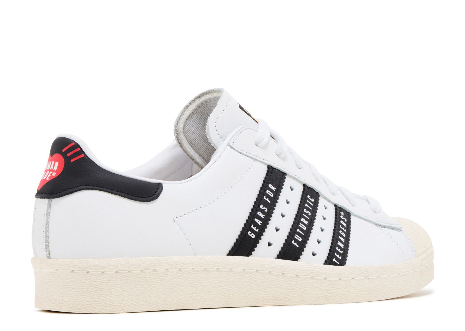 HUMAN MADE X SUPERSTAR 'GEARS FOR FUTURISTIC TEENAGERS - WHITE BLACK' - 3