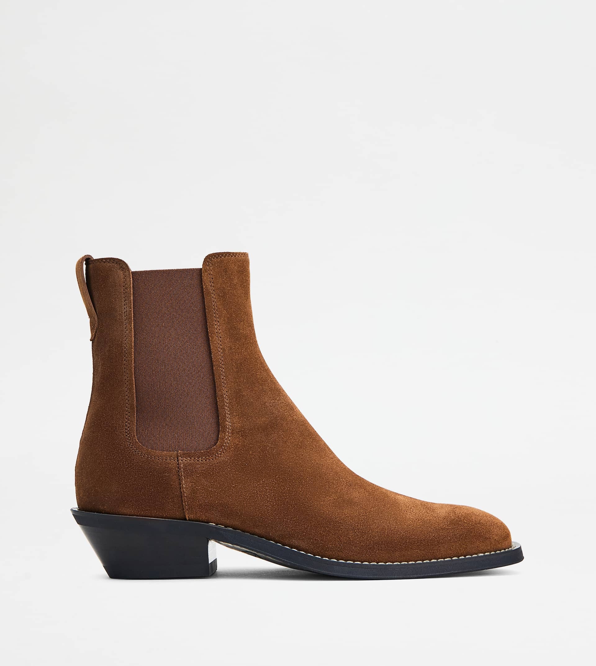 ANKLE BOOTS IN SUEDE - BROWN - 1