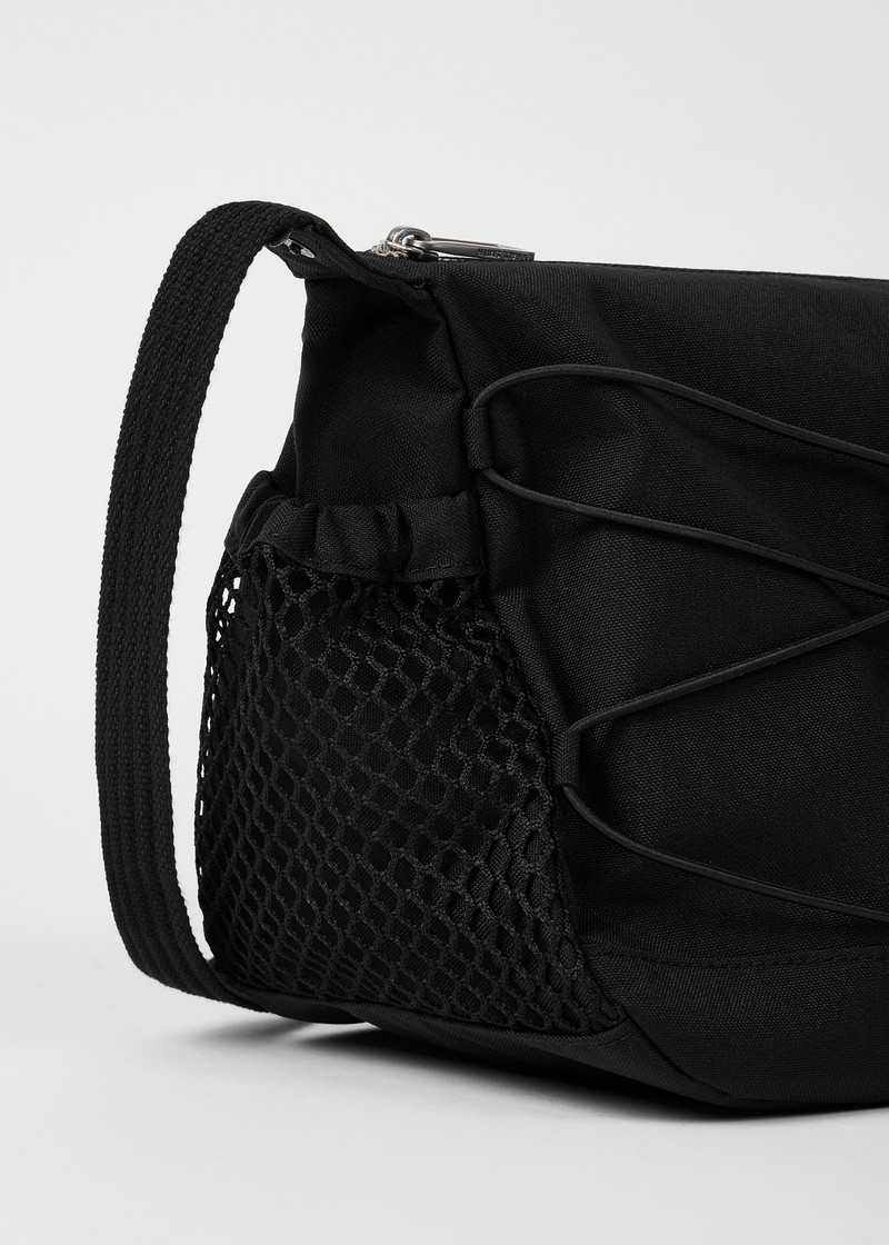 Black Nylon Utilitarian Crossbody Bag 4
