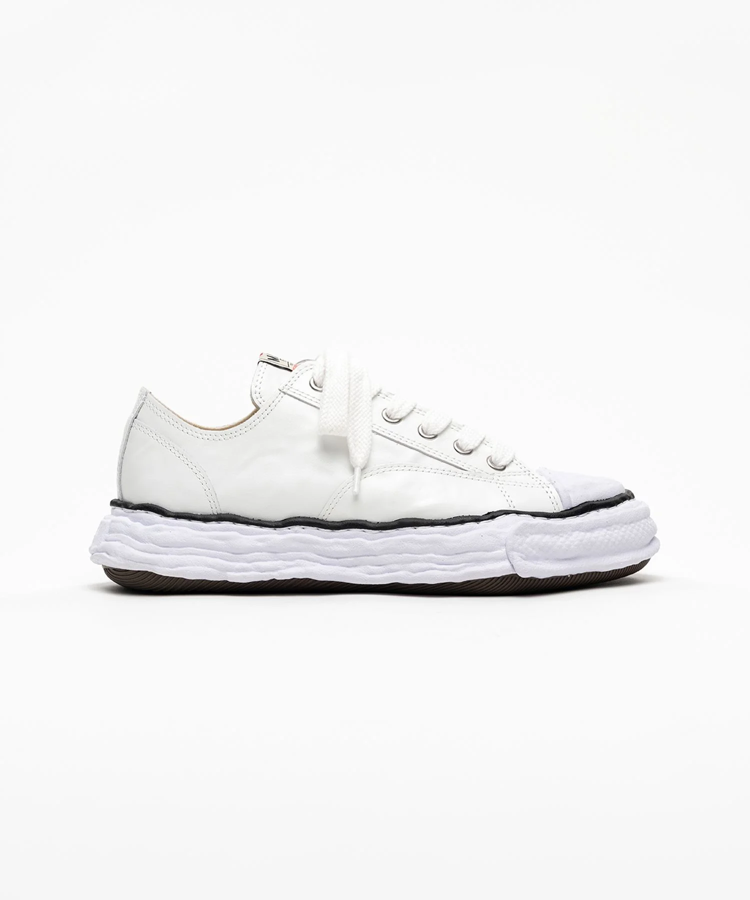 "PETERSON23" OG Sole Wrinkled Leather Low-top Sneakers - 1