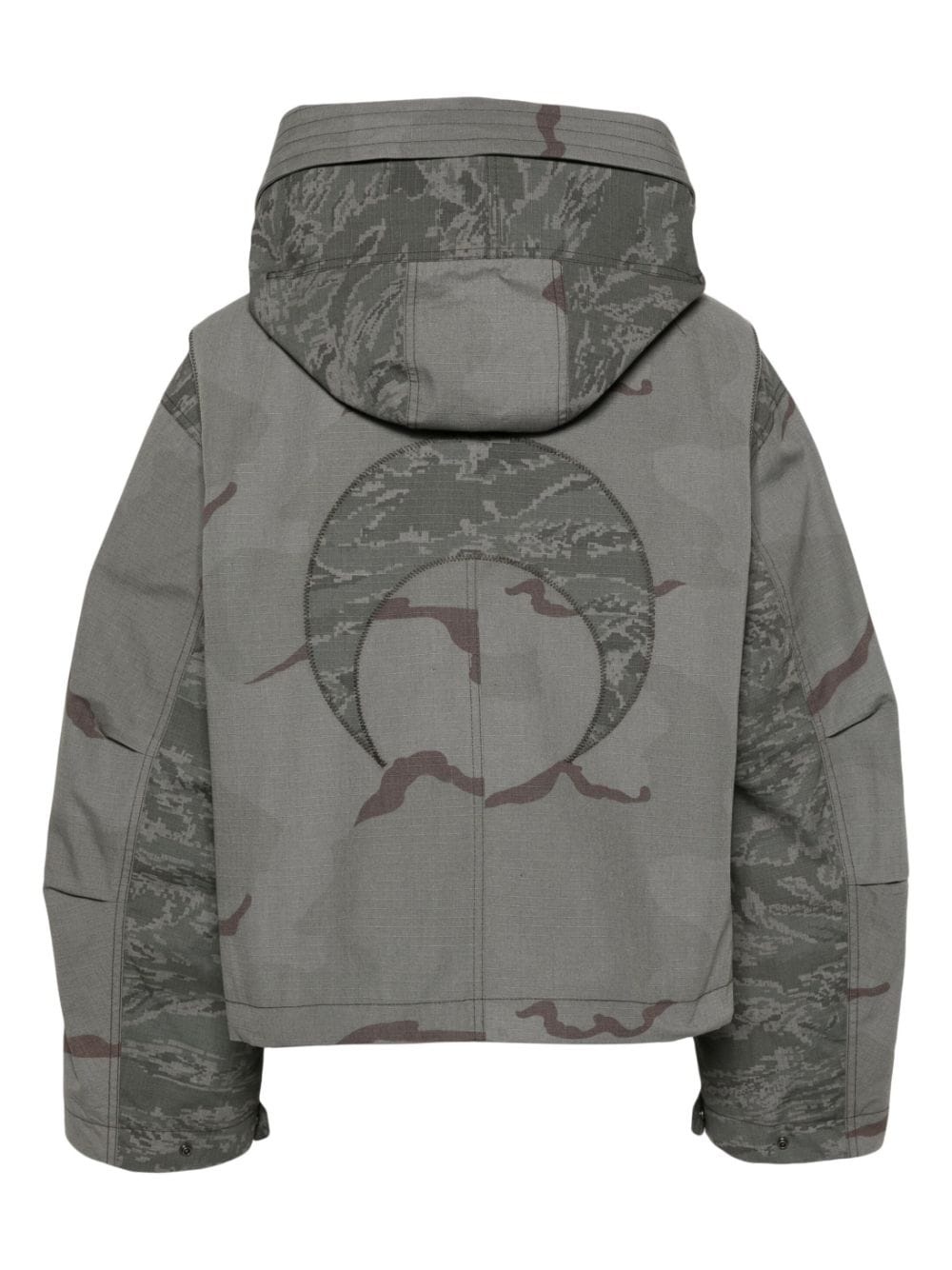 Regenerated camouflage-print jacket - 2