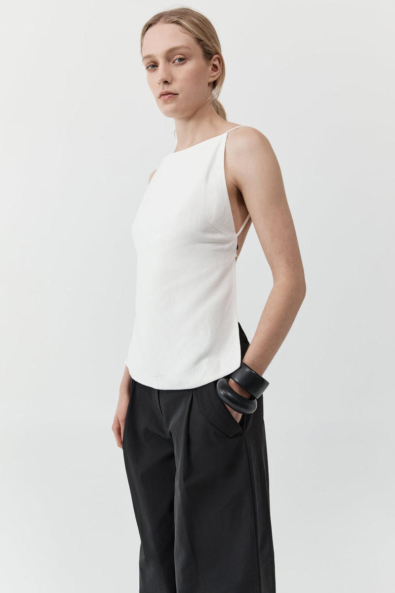 Square Backless Top - Salt 3