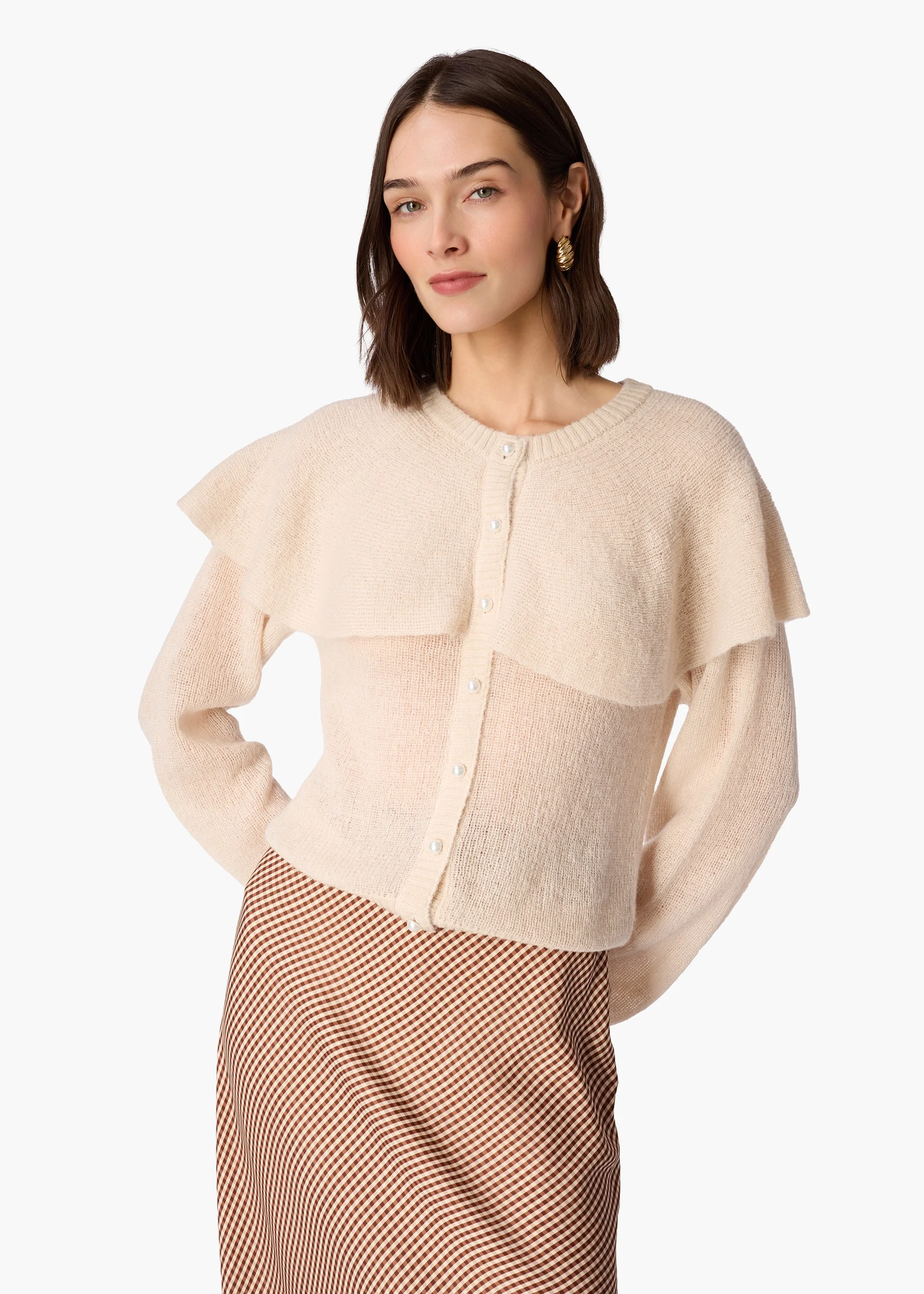 BRIGITTA CARDIGAN OAT - 1