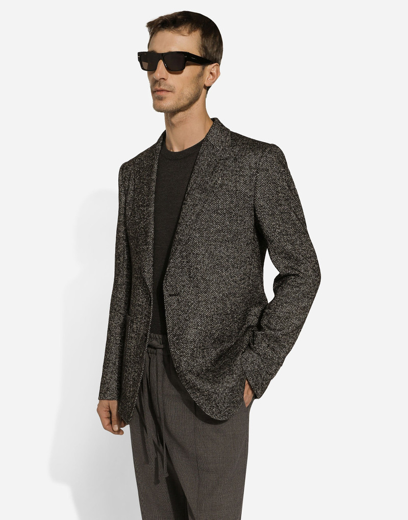 Single-breasted wool Portofino-fit jacket 4