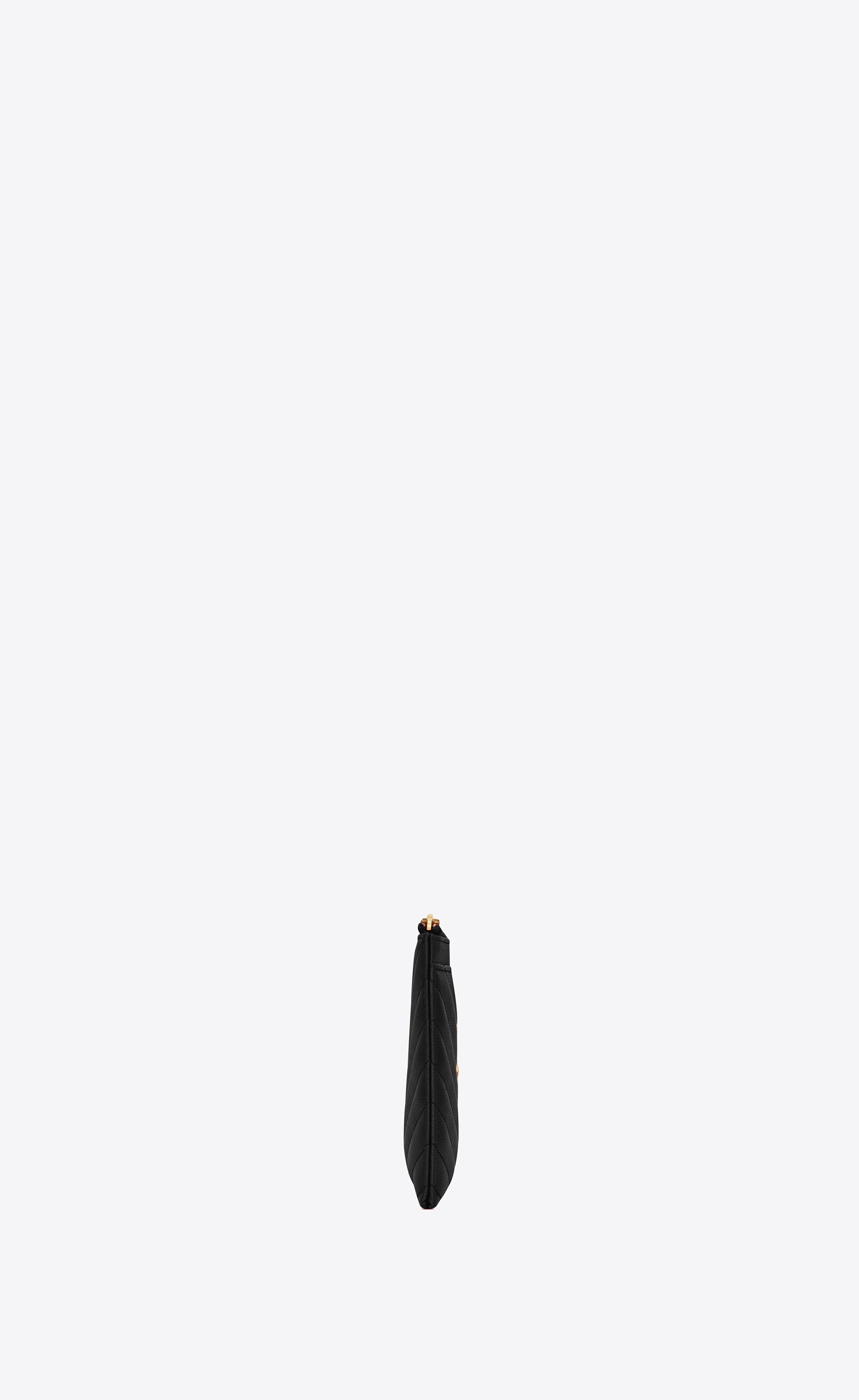 cassandre saint laurent matelassé bill pouch in grain de poudre embossed leather - 5