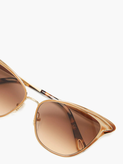 Chloé Felicy cat-eye metal sunglasses outlook