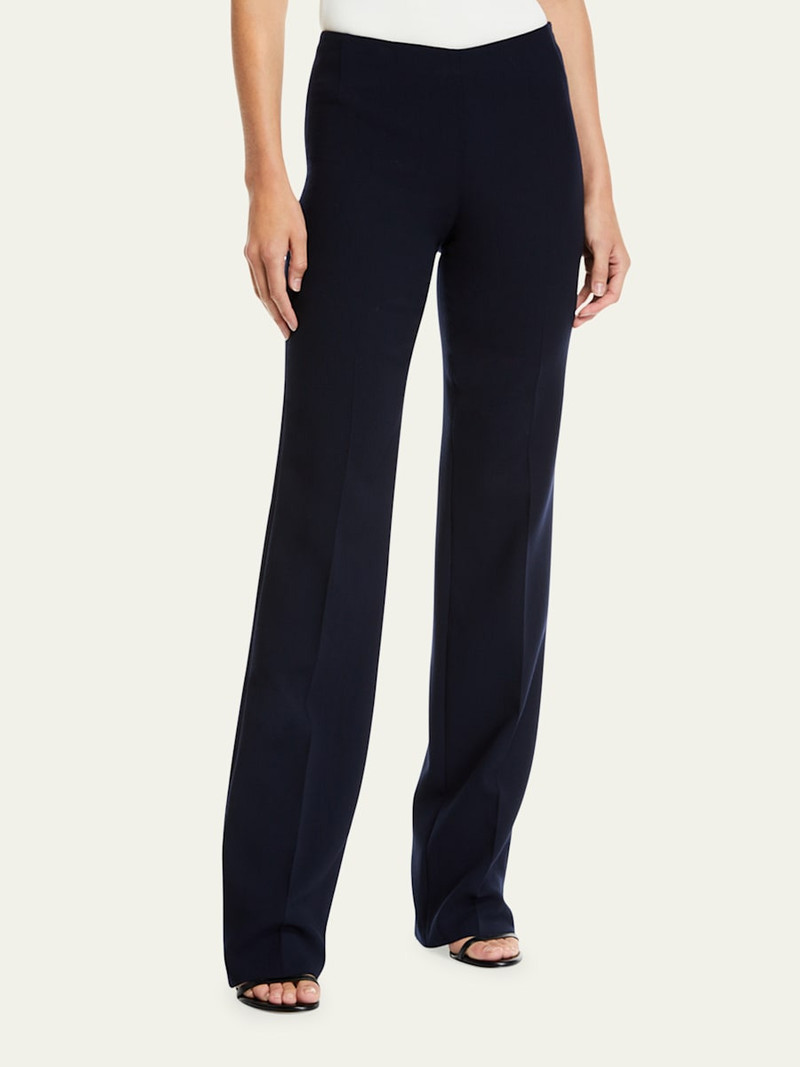 Carole Straight-Leg Wool Double-Face Pants 4