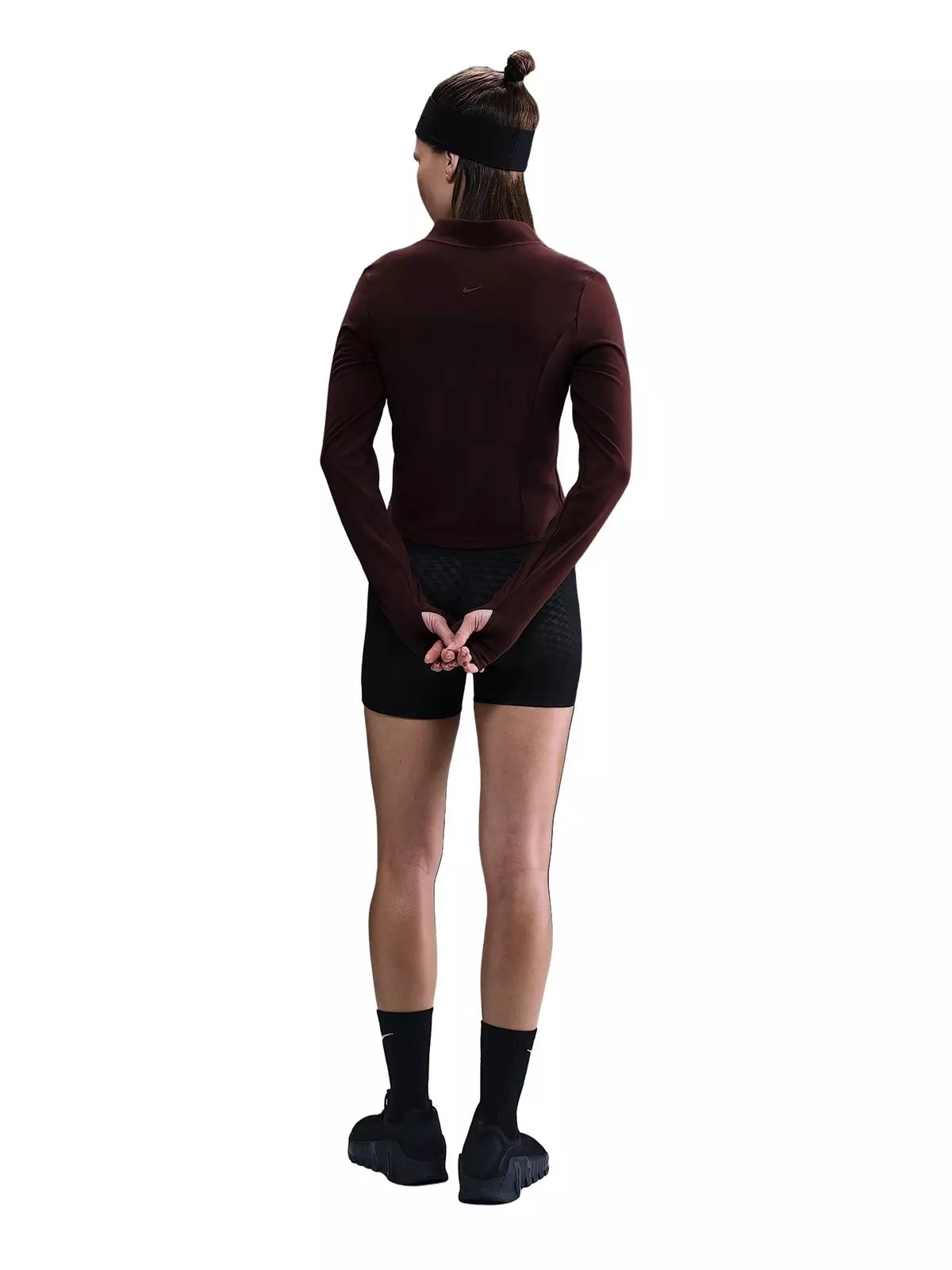 Women's Zenvy Dri-FIT Full-Zip Long-Sleeve Jacket -Burgundy - 5