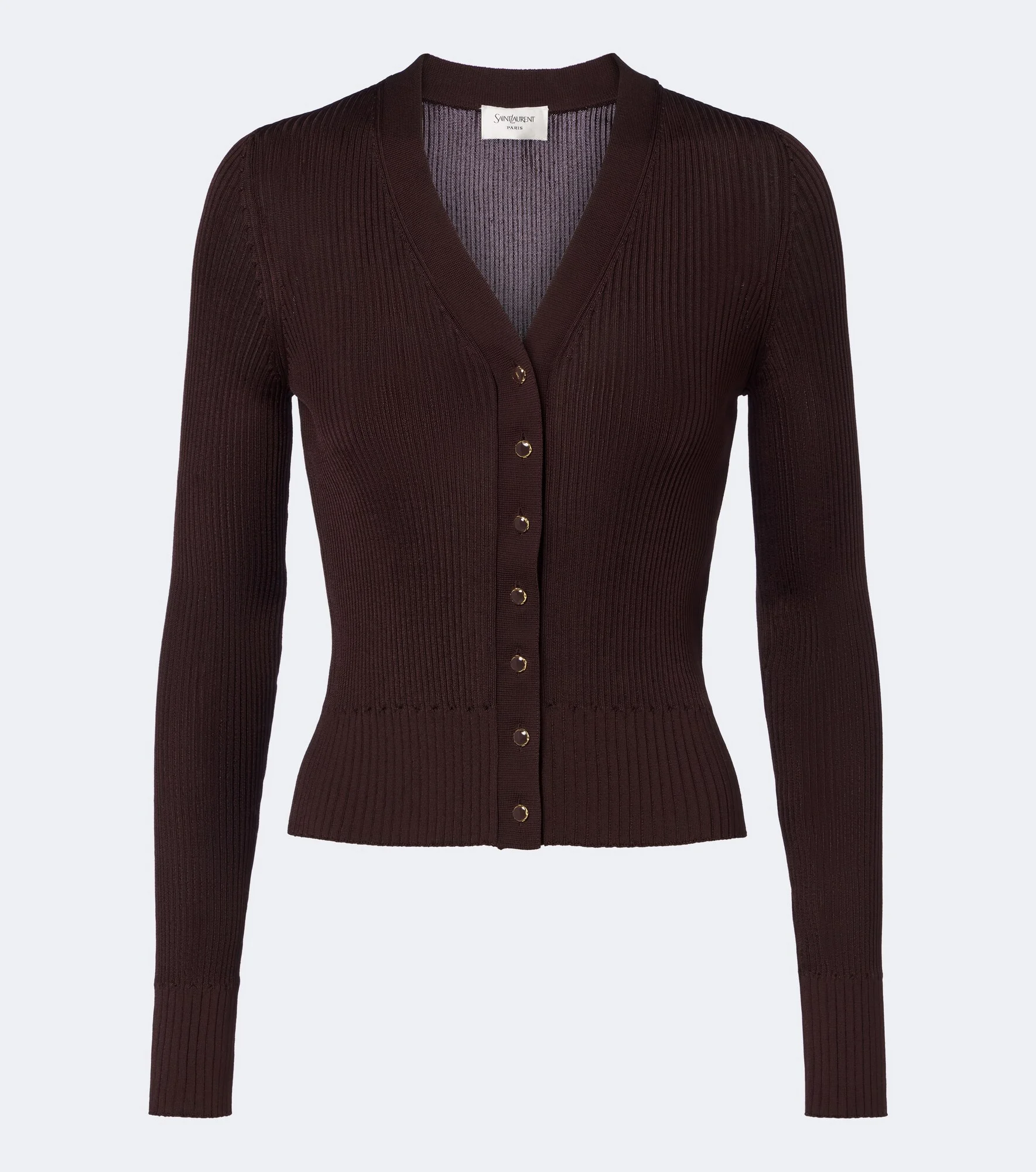 Ribbed-knit cardigan - 1