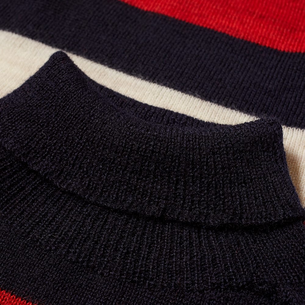 Nigel Cabourn Striped Seamless Rollneck Knit - 2