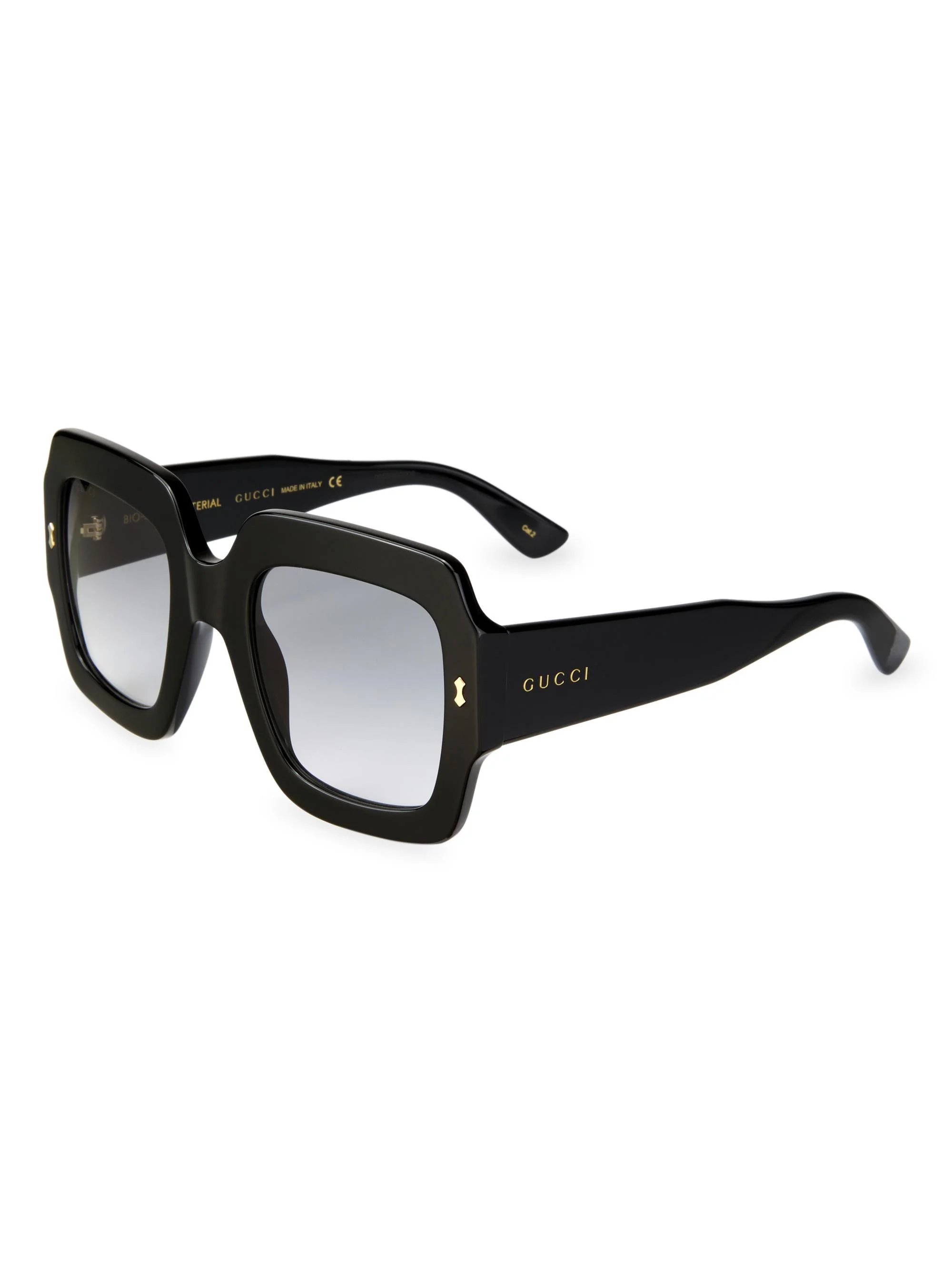 Women's Sustainability 53MM Square Sunglasses - Black - 1