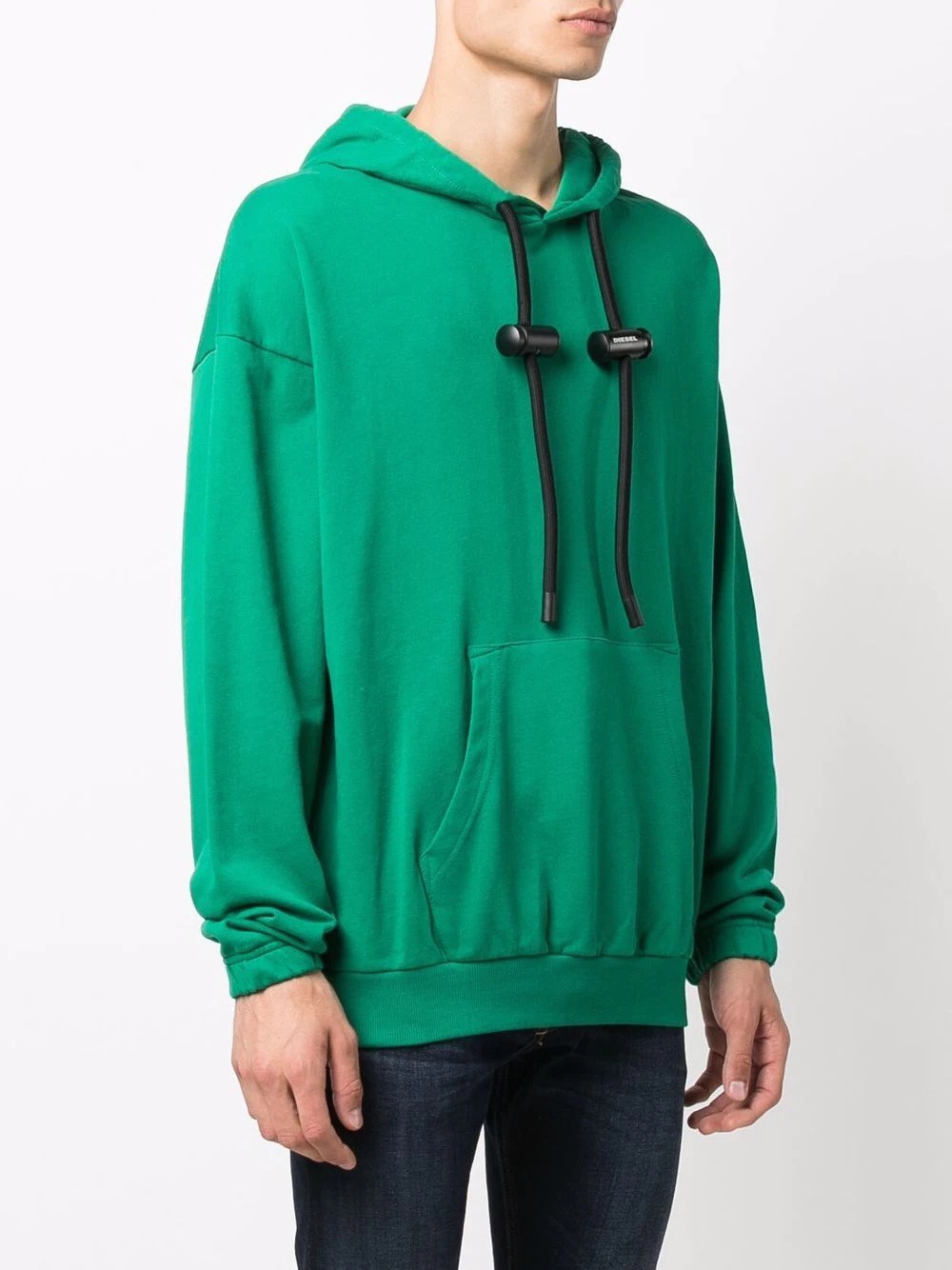 drawstring hood cotton hoodie - 3