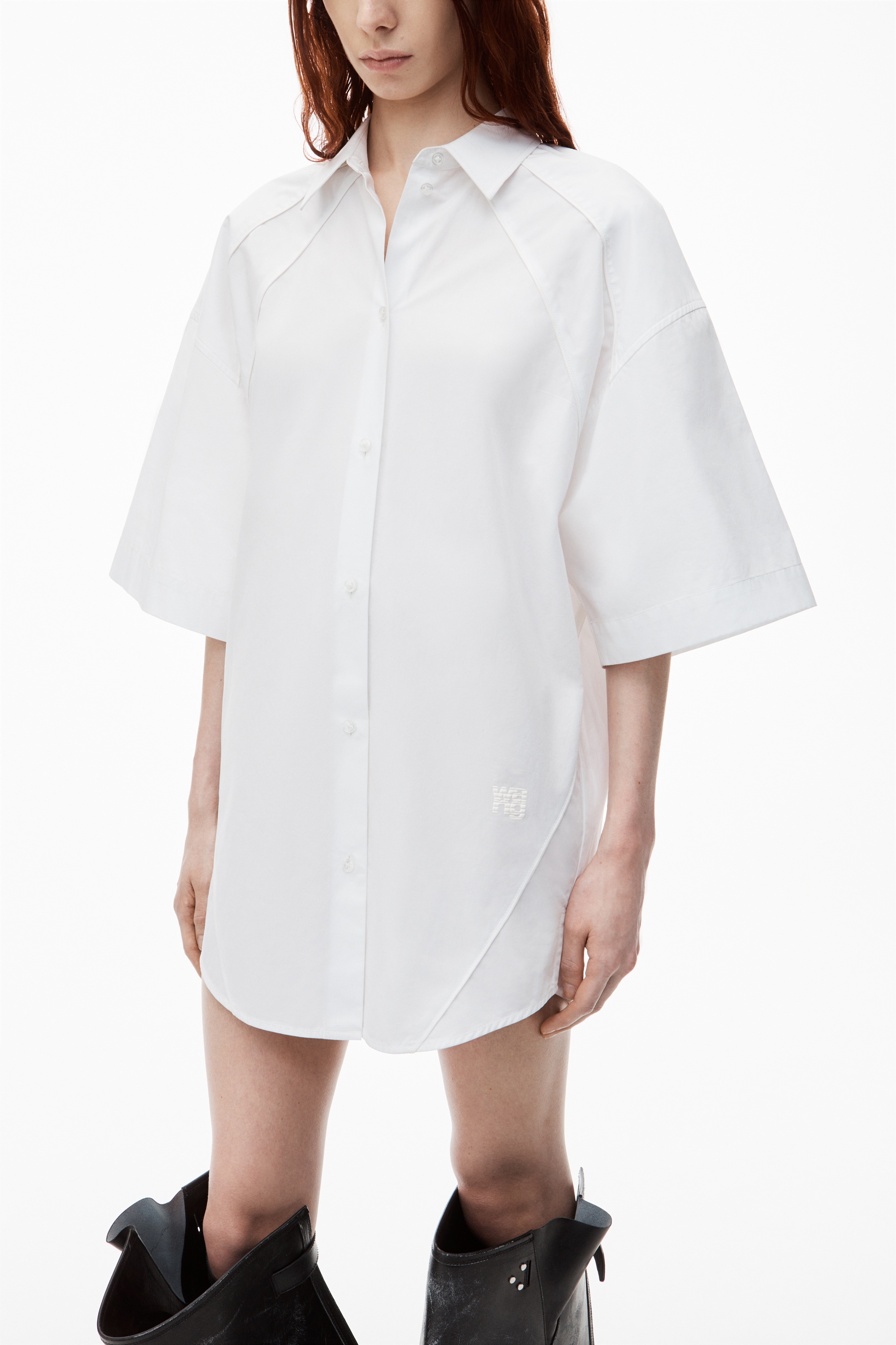 Oversize Button Up Shirtdress - 3