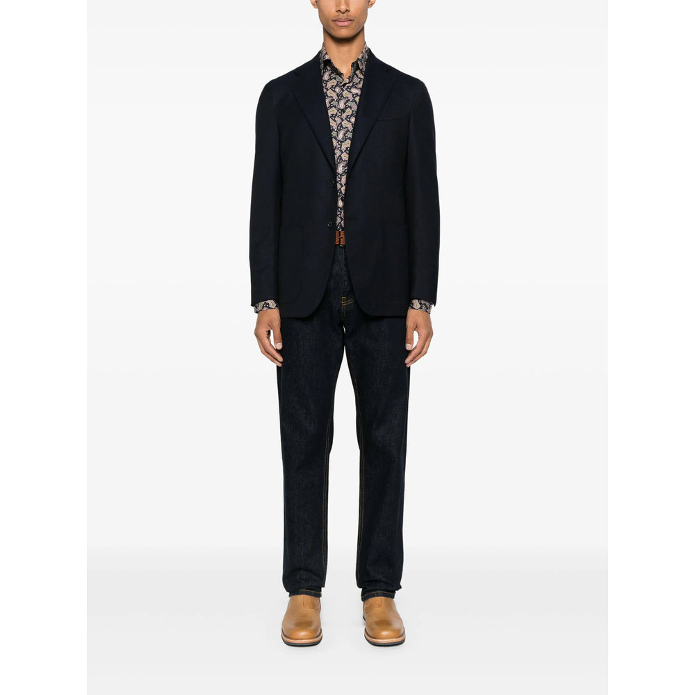 Etro Blue Shirts Men - 4