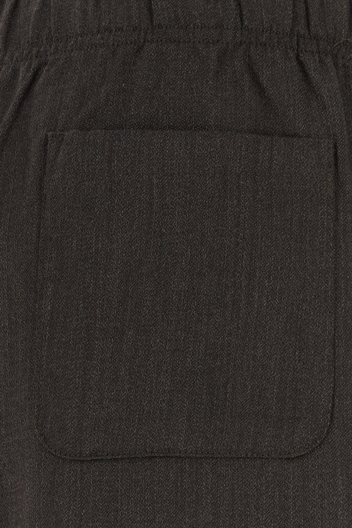 Dark brown wool Leisure wide-leg pant - 3