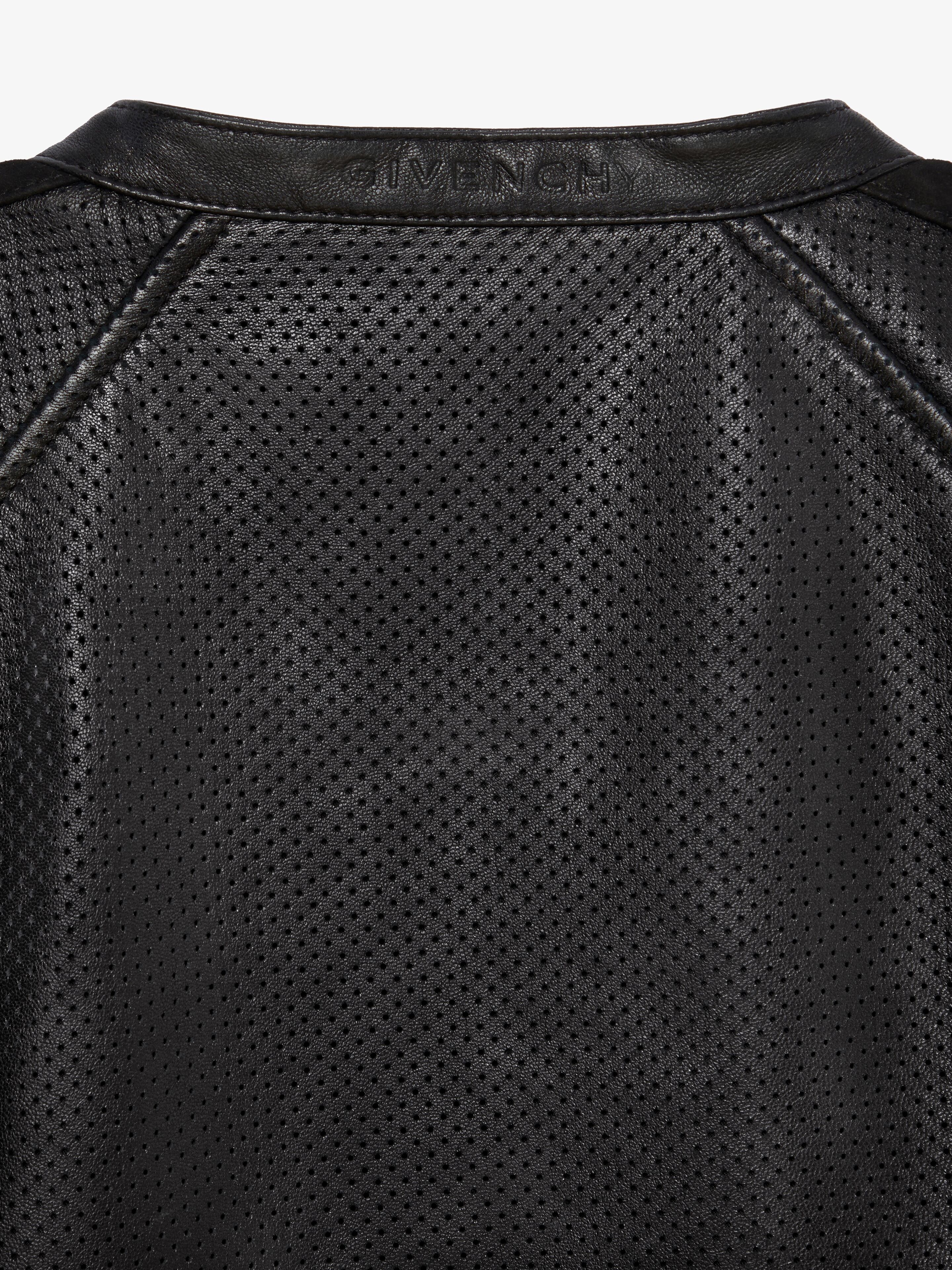 JACKET IN PERFORATED LEATHER - 6