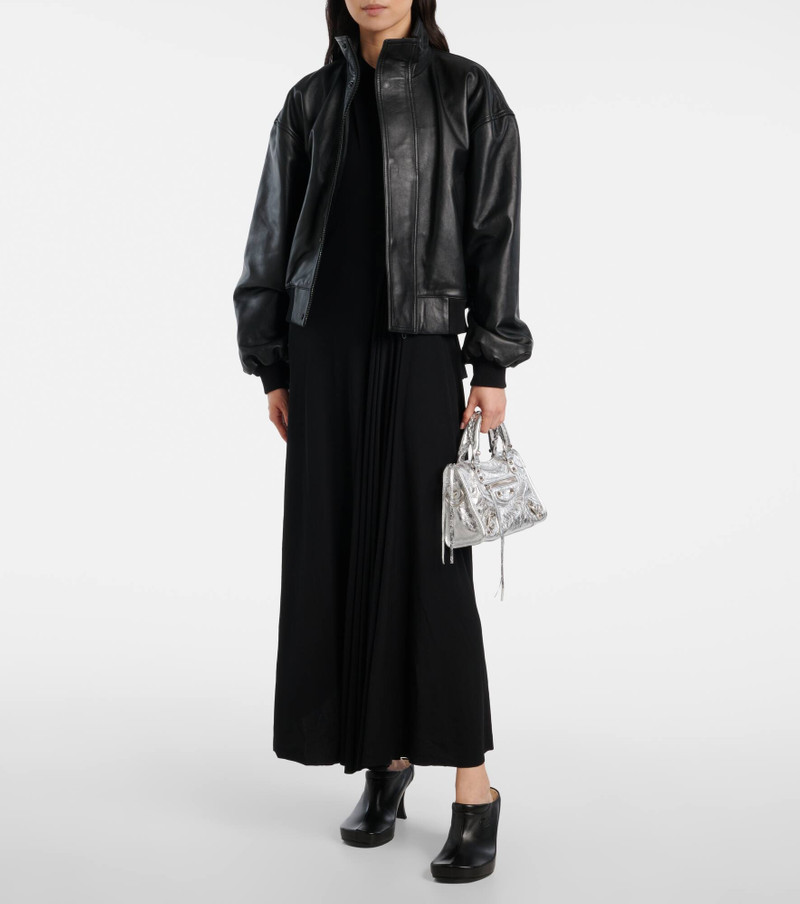 BALENCIAGA Le City Mini metallic leather shoulder bag outlook