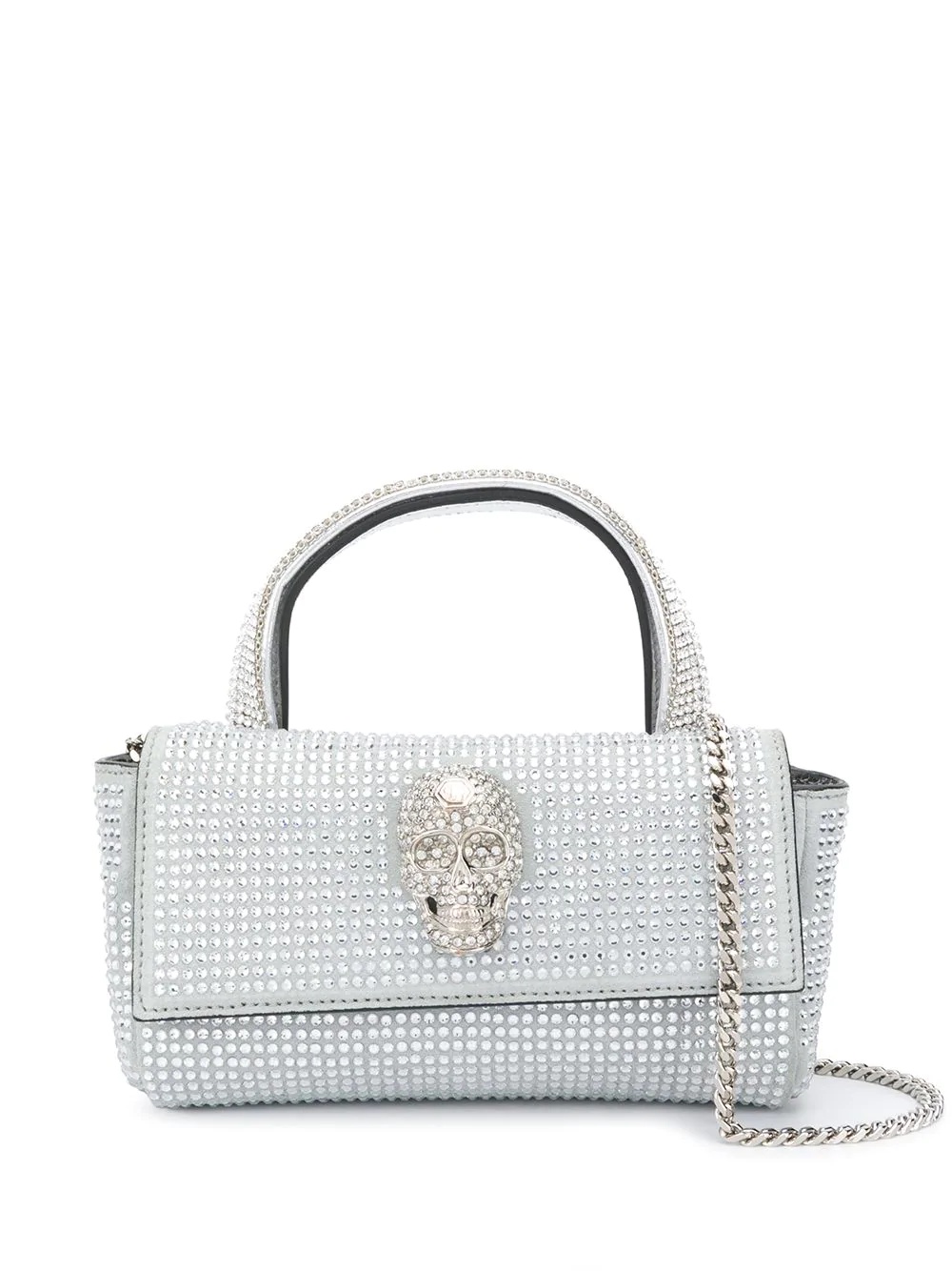 crystal-embellished shoulder bag - 1