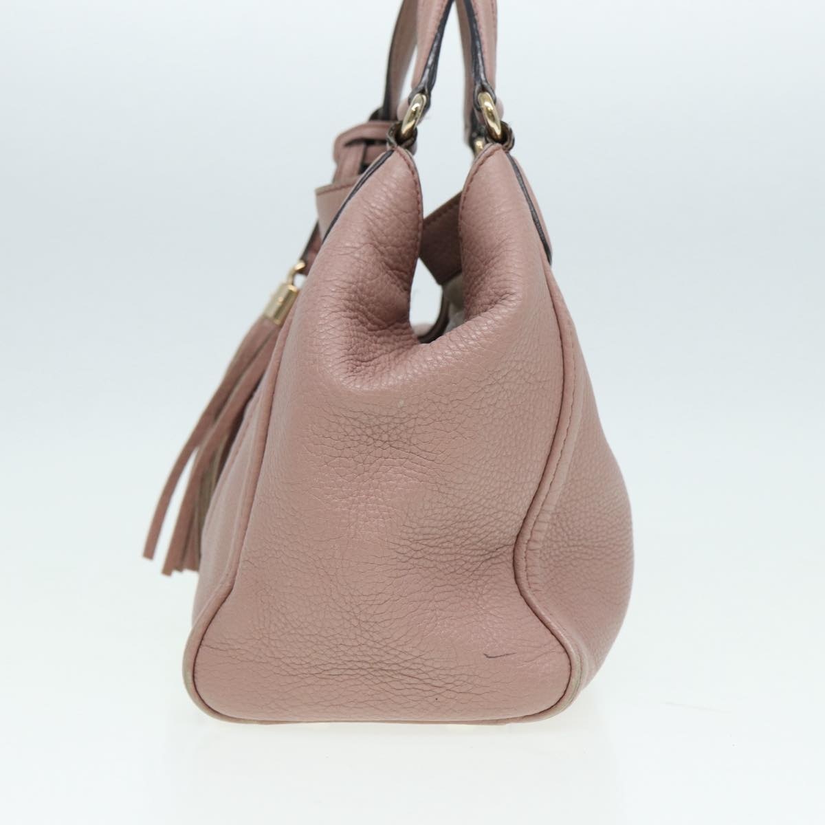 GUCCI Soho Hand Bag Leather Gold Pink - 3