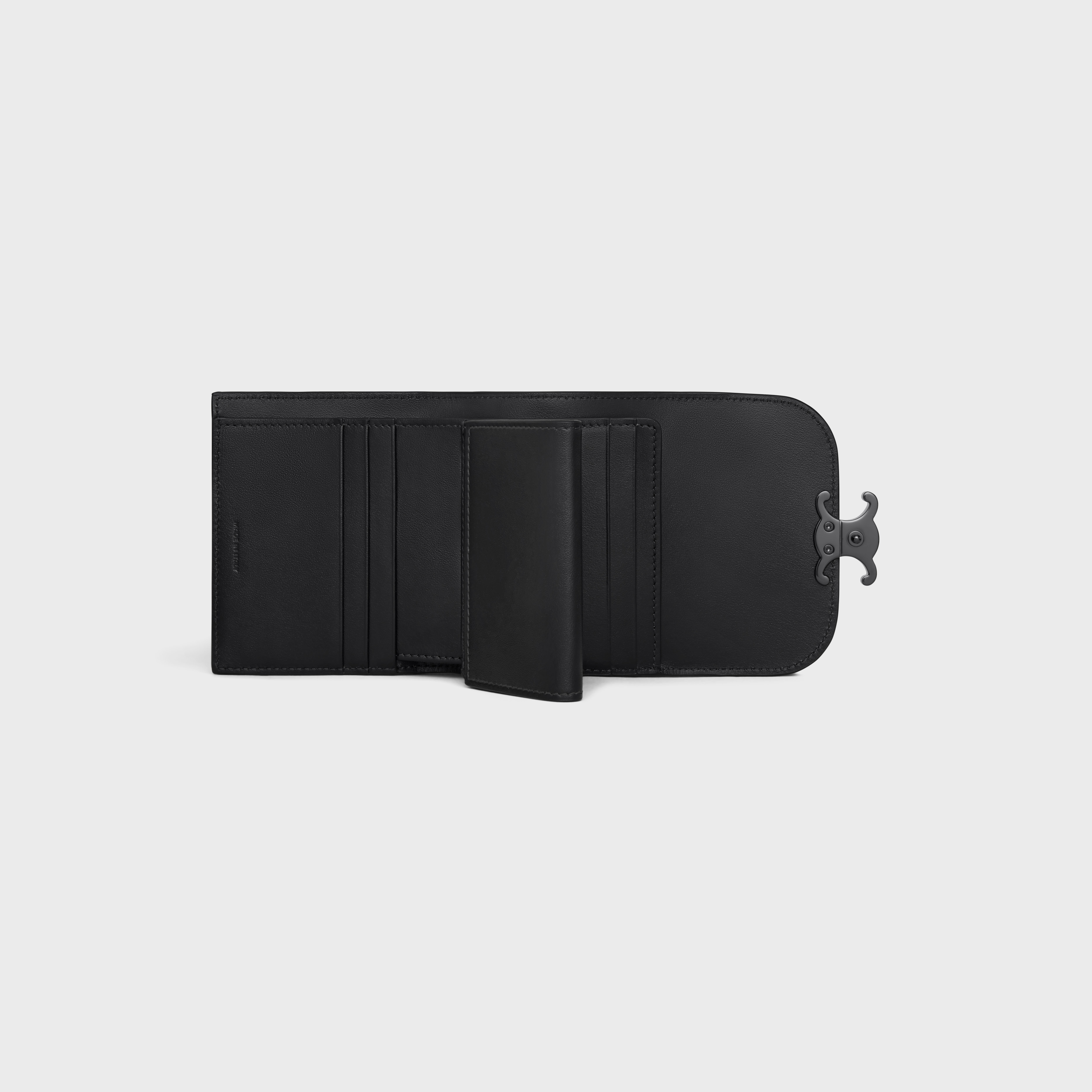 Small Flap Wallet TRIOMPHE in Shiny calfskin - 4