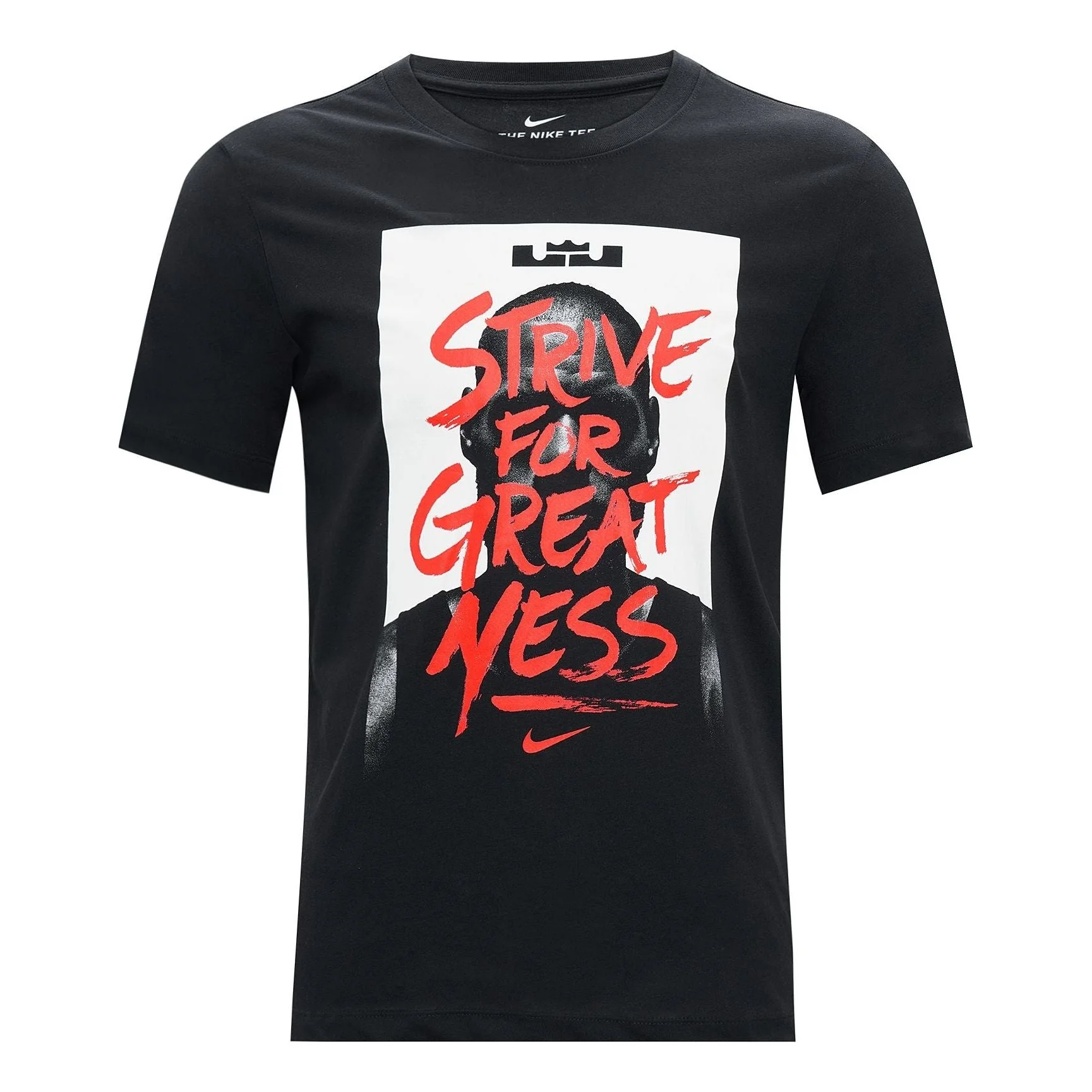 Nike LeBron James Printing Basketball Sports Short Sleeve Black BQ3625-010 - 1