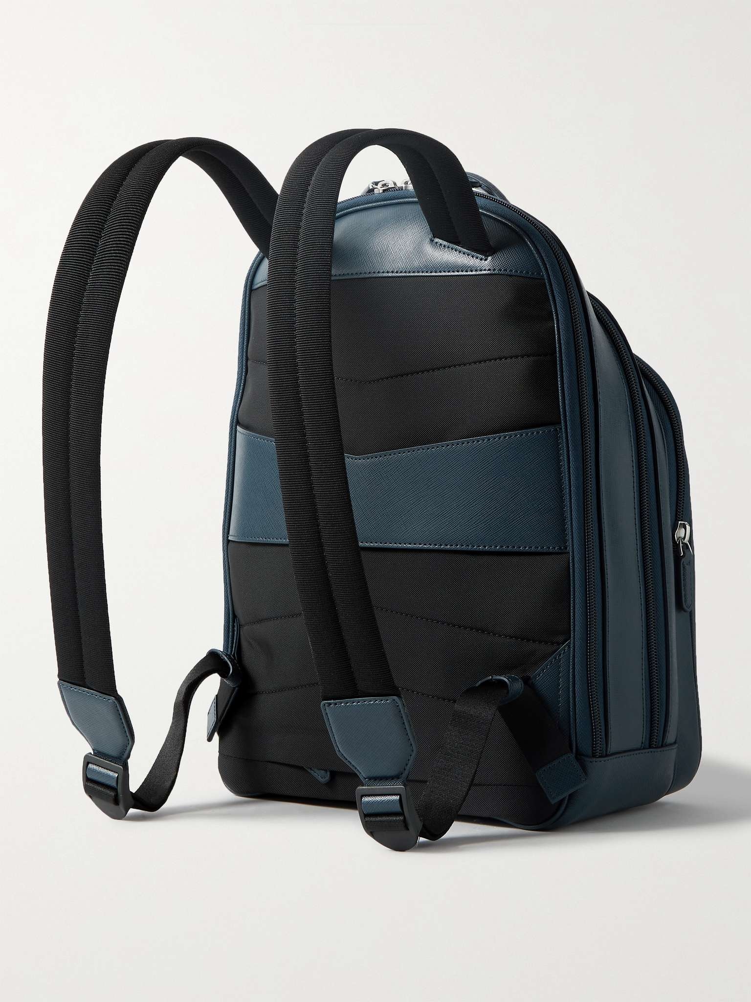 Sartorial Cross-Grain Leather Backpack - 4