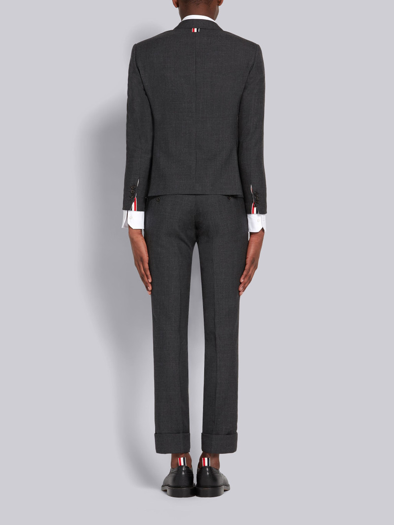 Thom Browne Dark Grey 2-Ply Fresco High Armhole Suit outlook