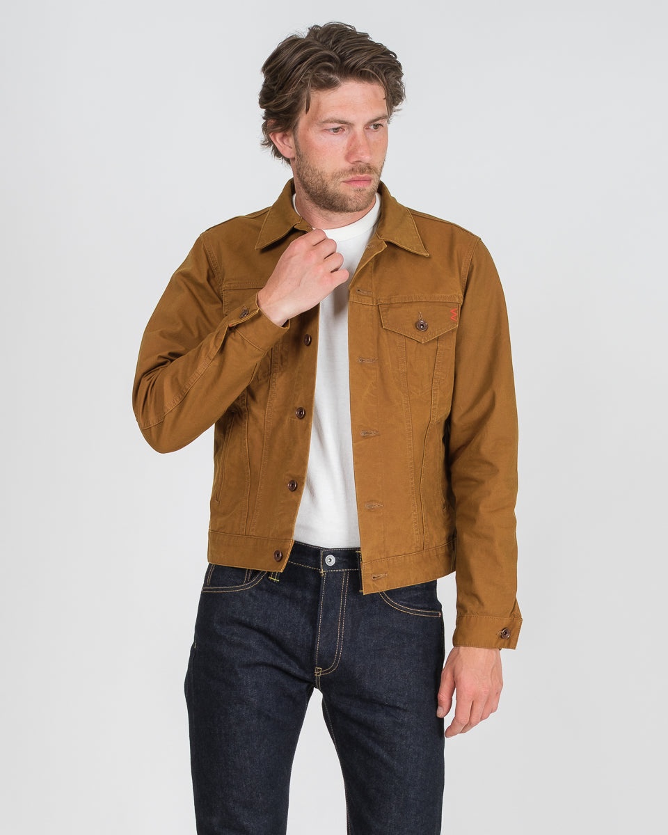 9OZ CANVAS TYPE III JACKET - BROWN - 2