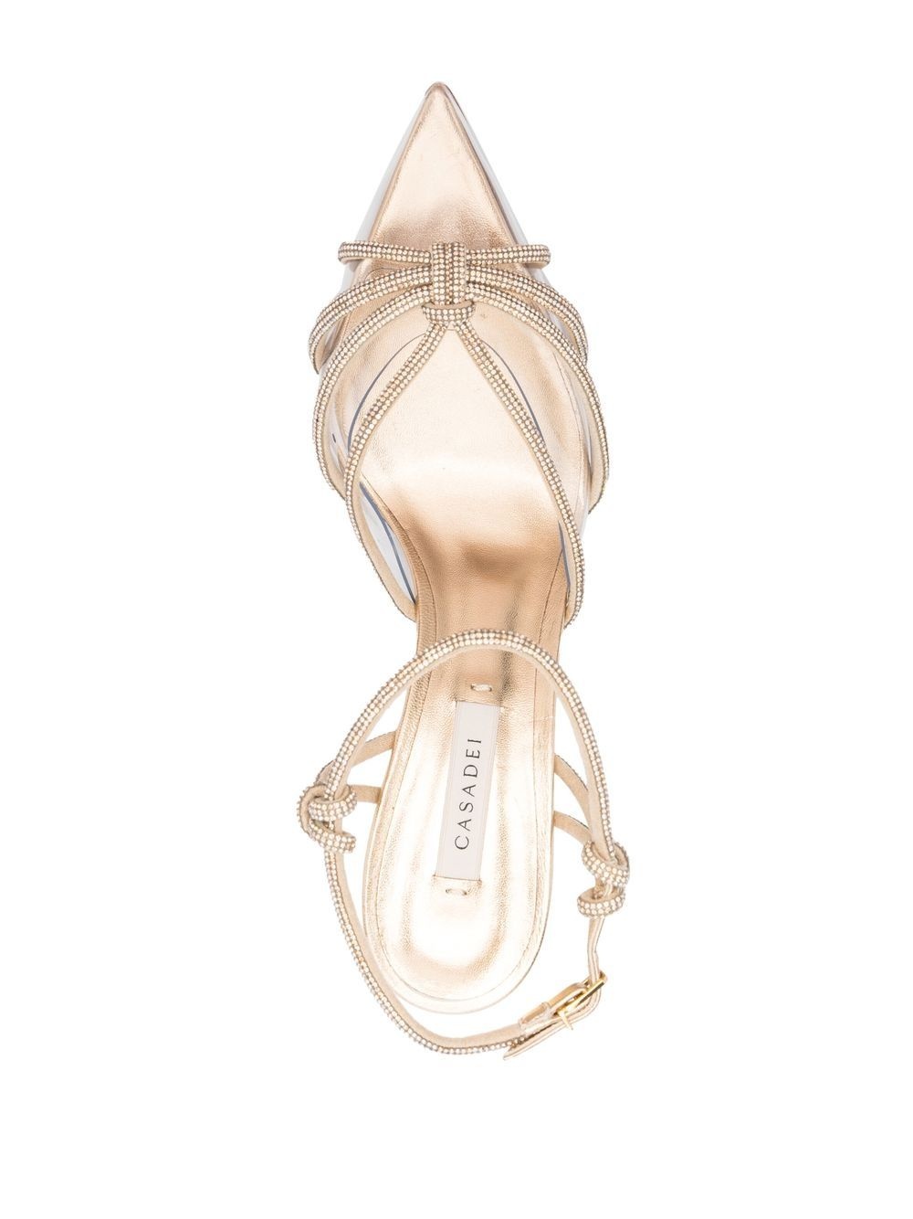 crystal strappy-design sandals - 4