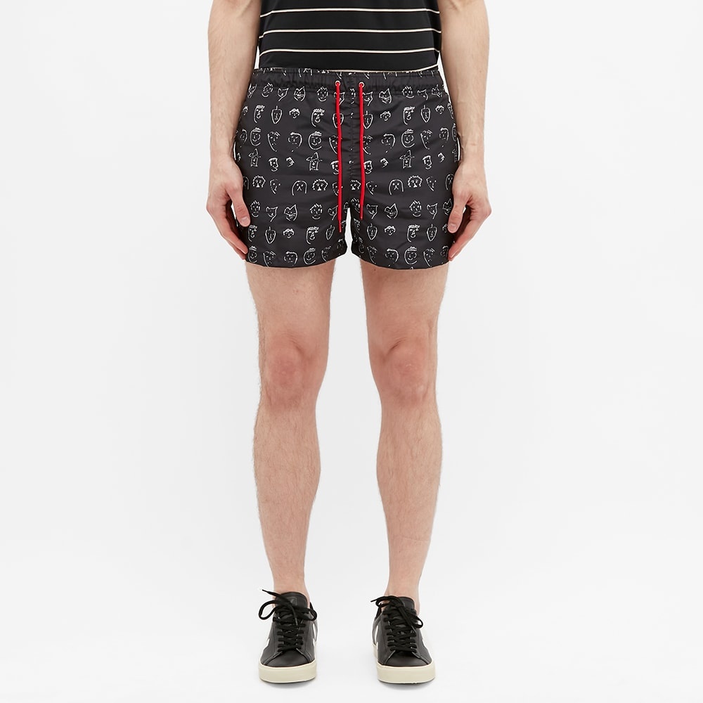 Paul Smith Paul's Face Doodle Swimshort - 4