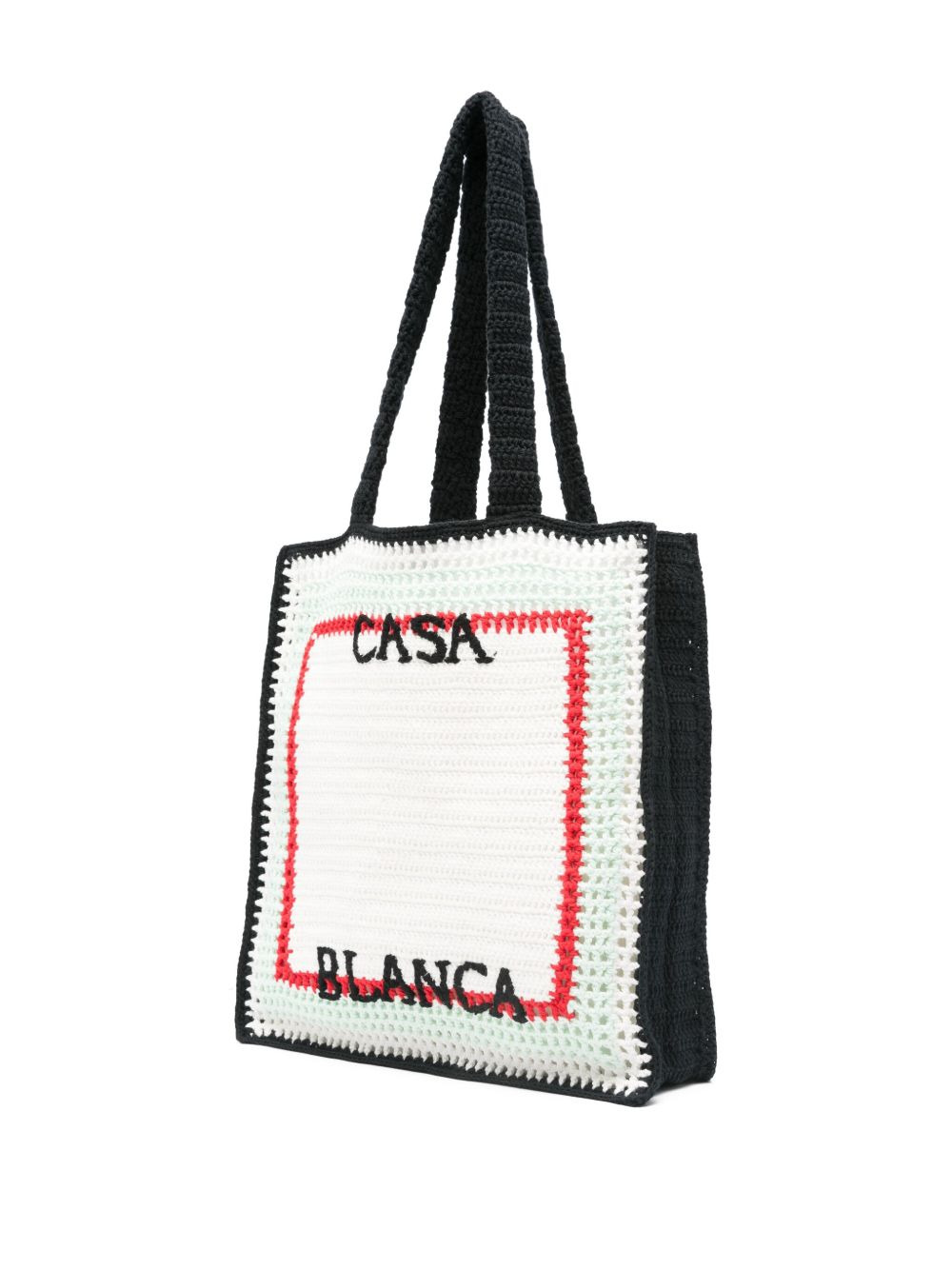 logo-embroidered tote bag - 2