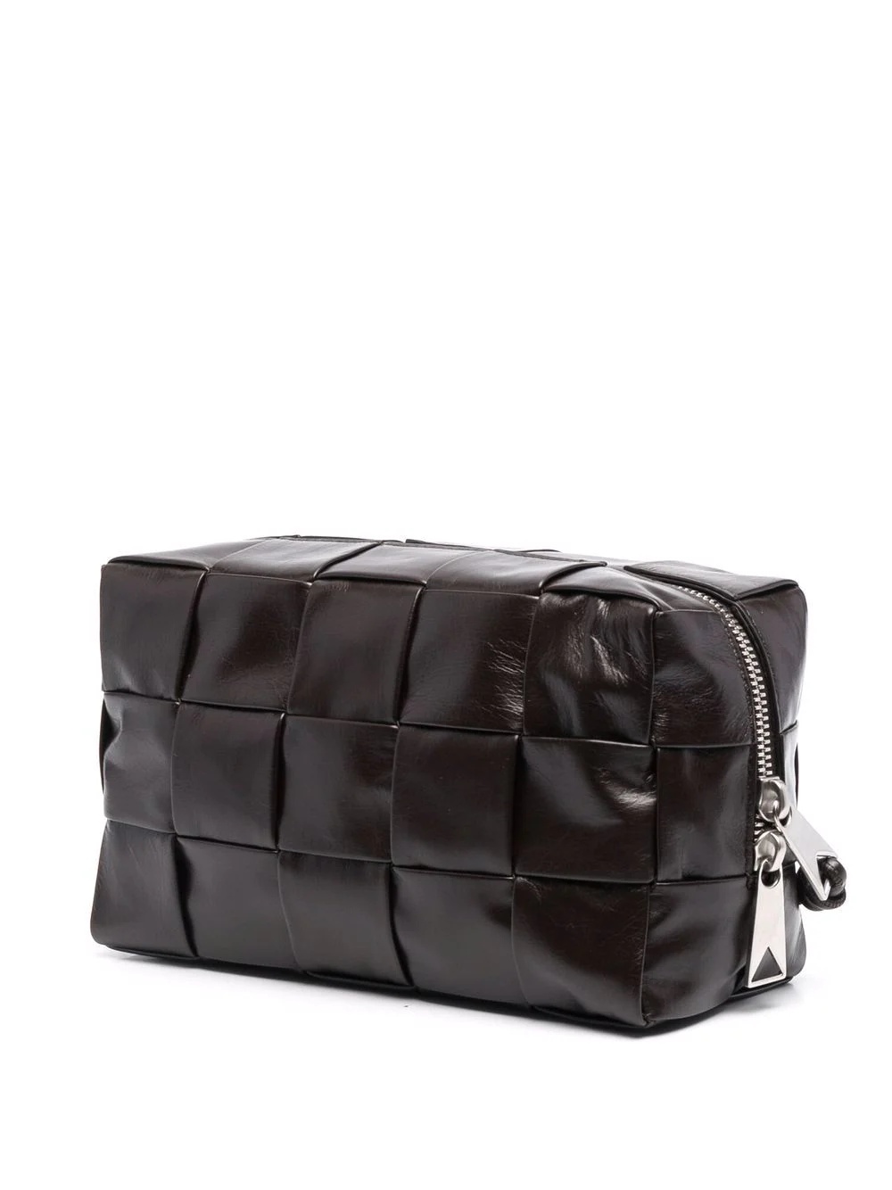 Intrecciato zipped wash bag - 3