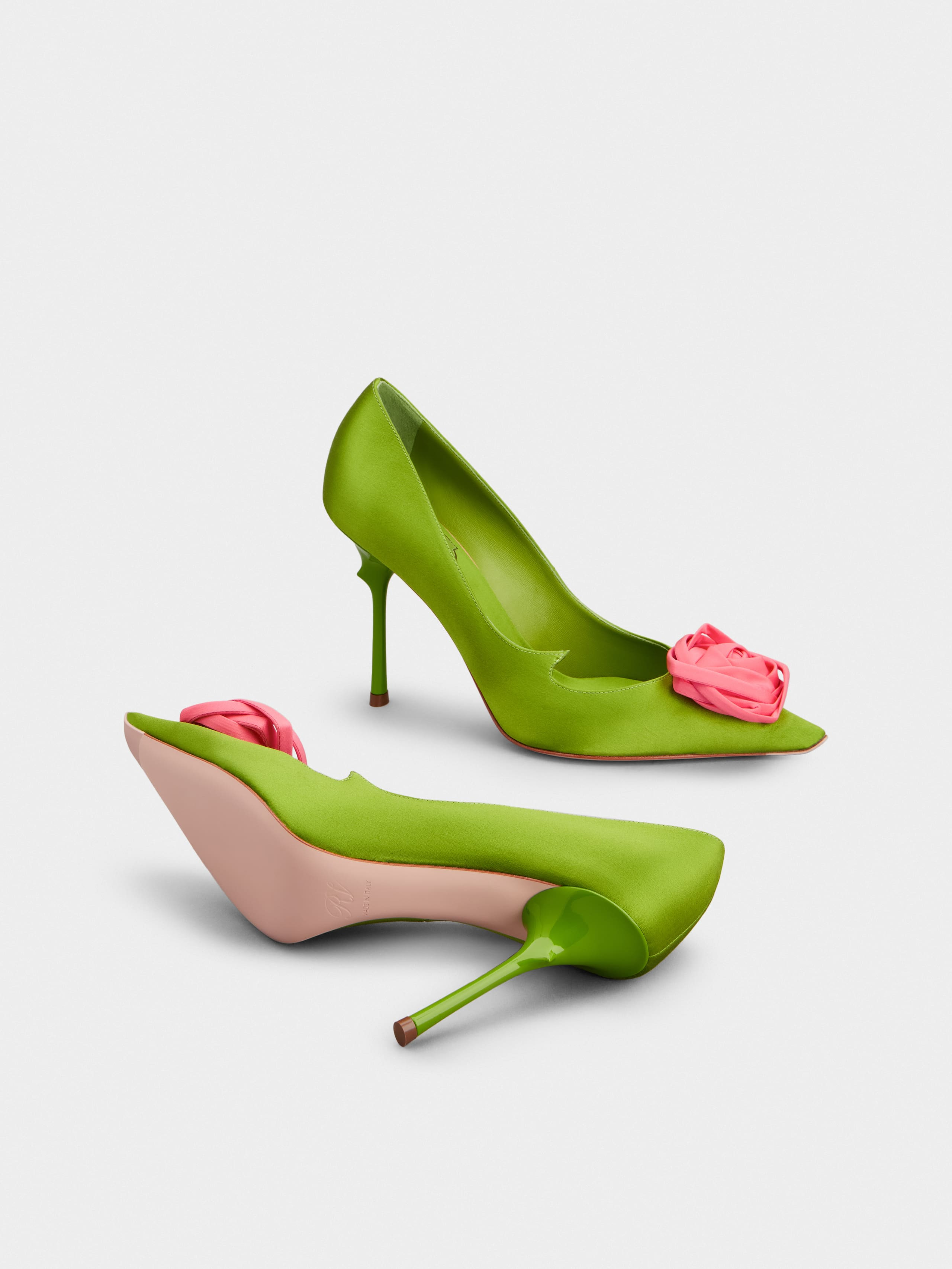 Rose Vivier Pumps in satin - 6