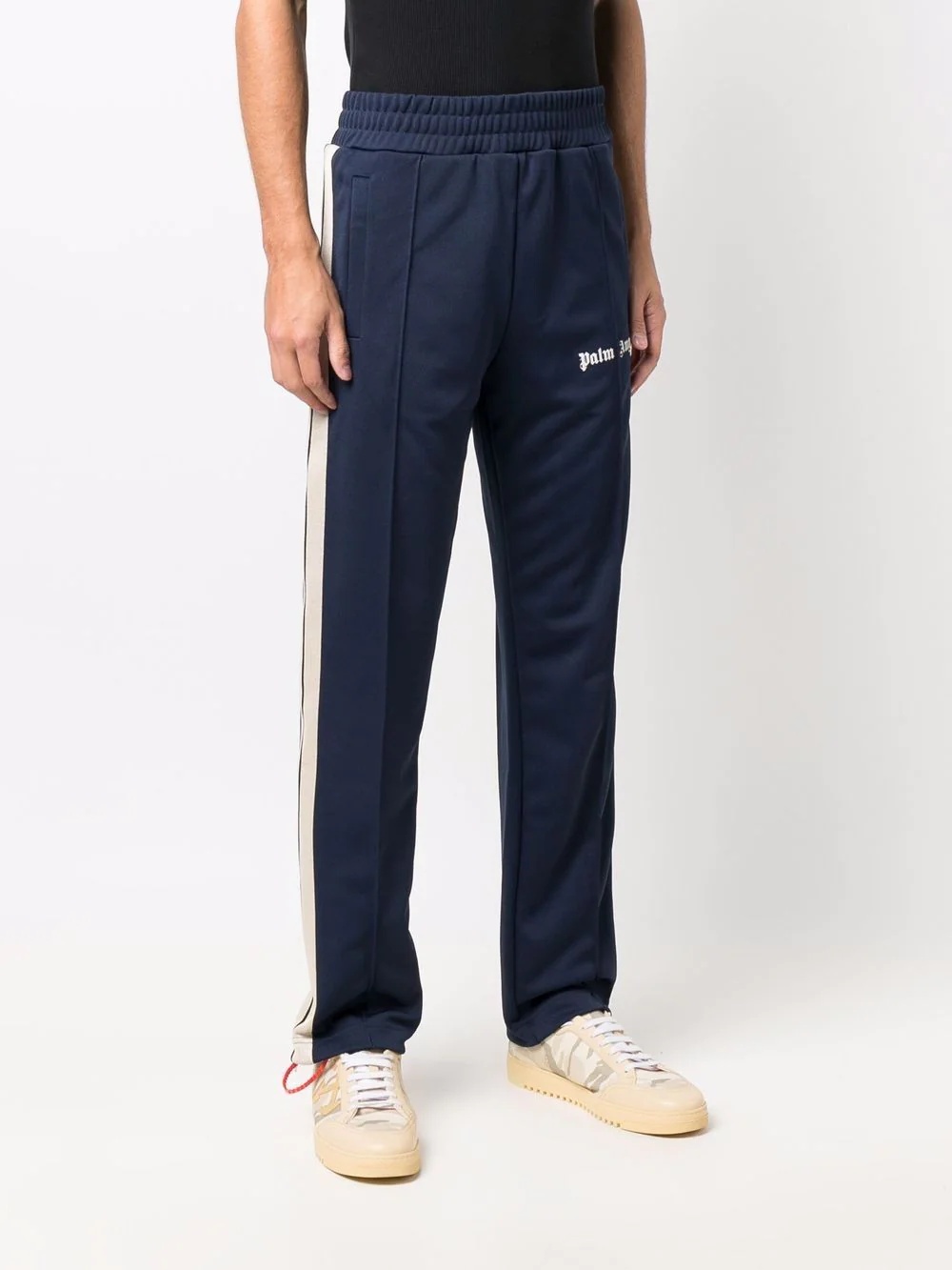 side-stripe track pants - 3