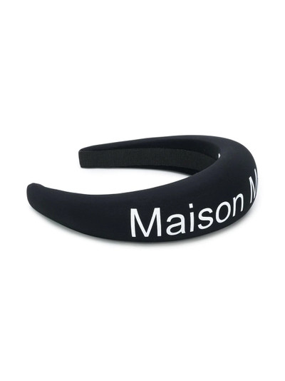 MM6 Maison Margiela logo print hairband outlook