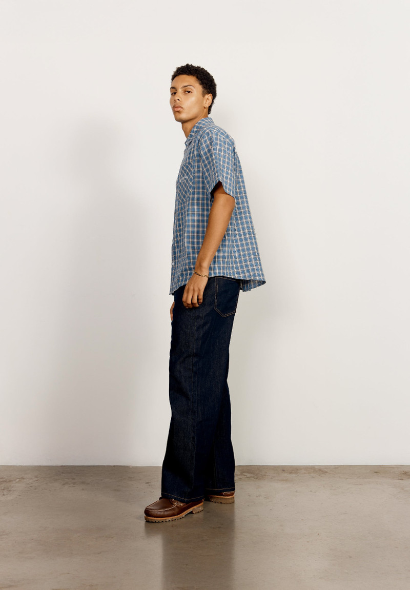 GRANDAD CHECK BUTTON DOWN 4