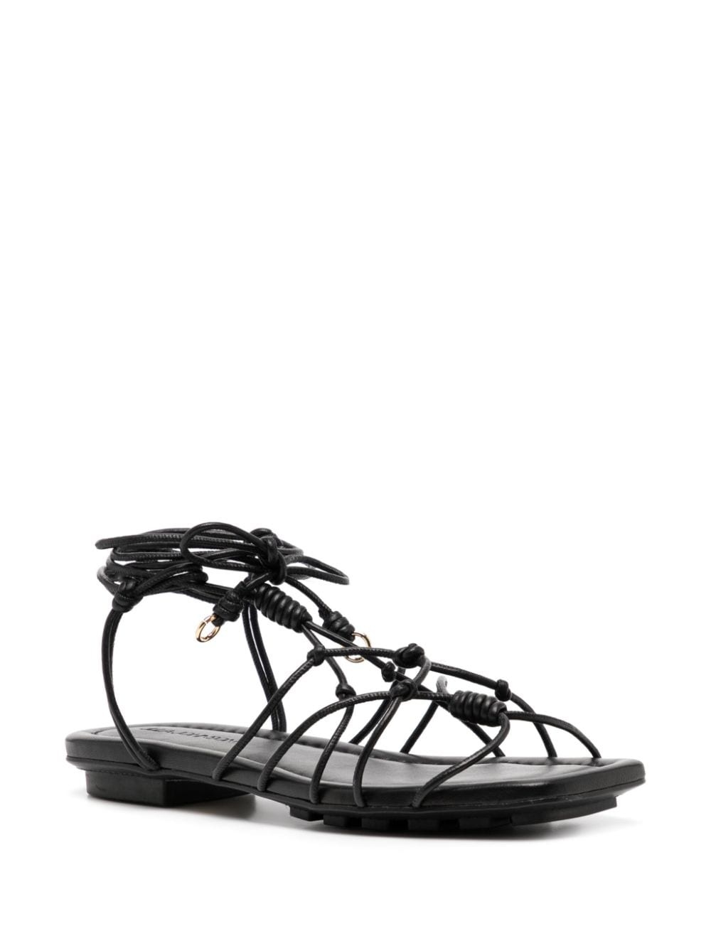Freya flat leather sandals - 2