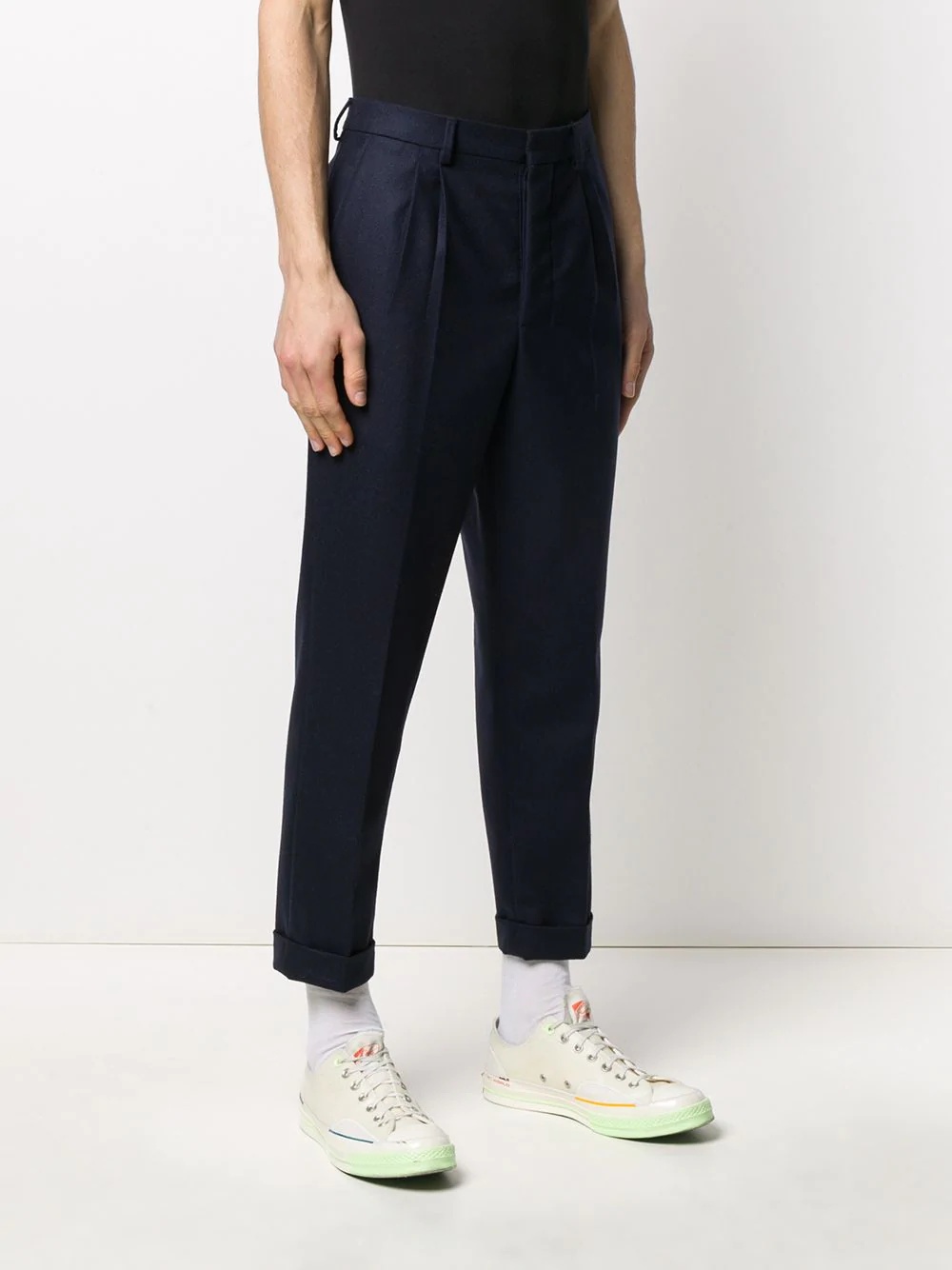 cropped tapered trousers - 3