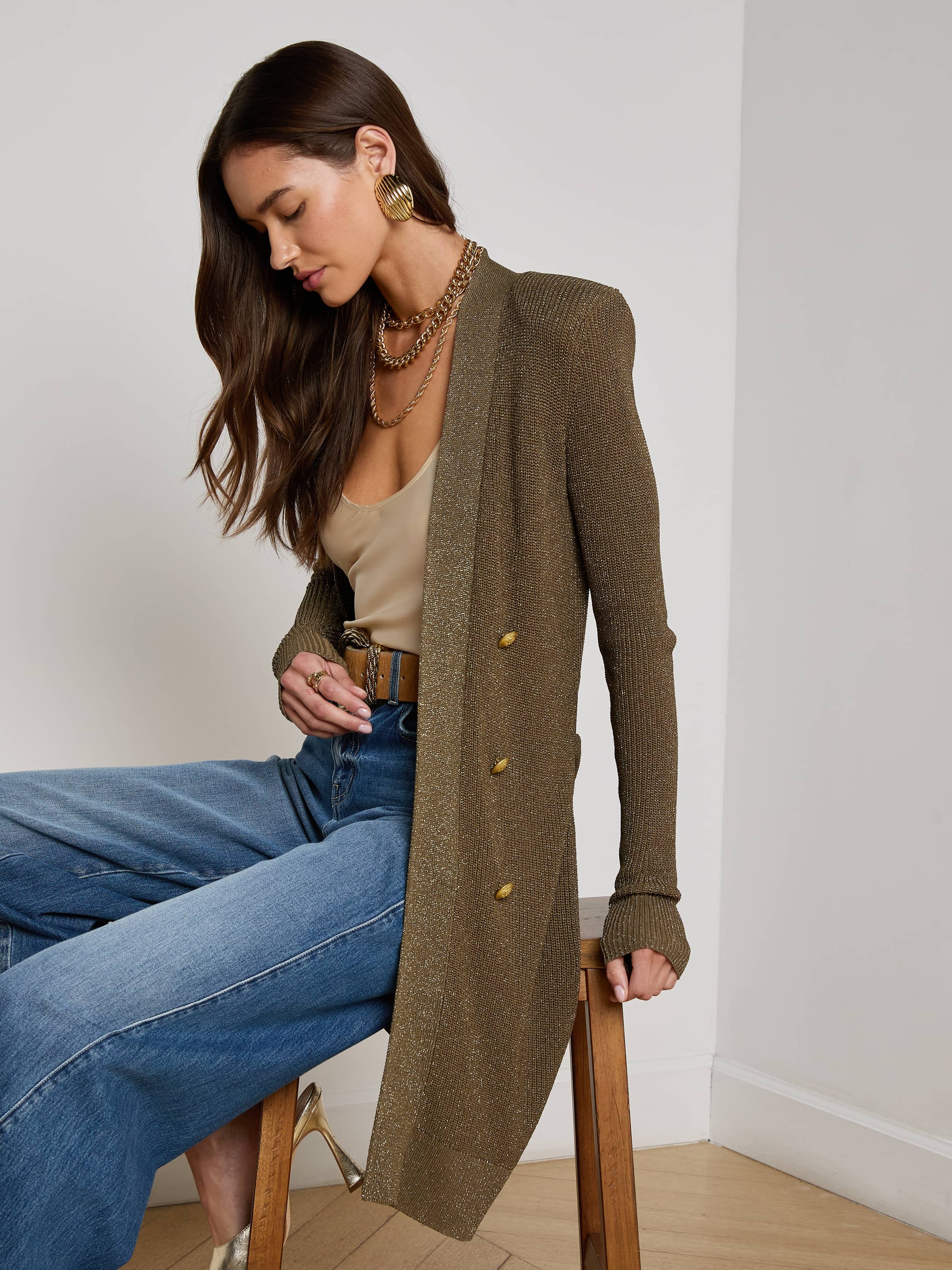 Noe Double-Breasted Cardigan - 7