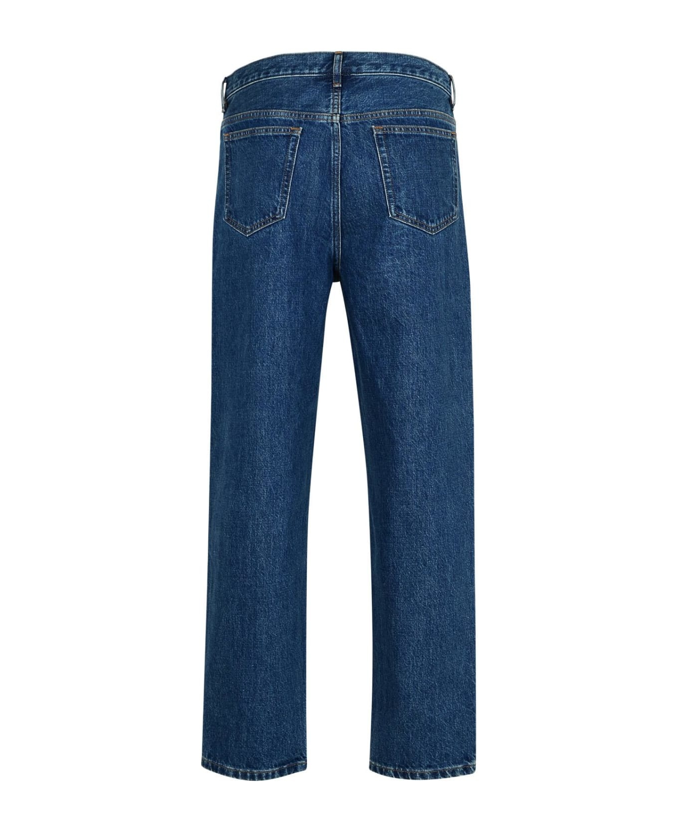 'martin' Blue Cotton Jeans - 3