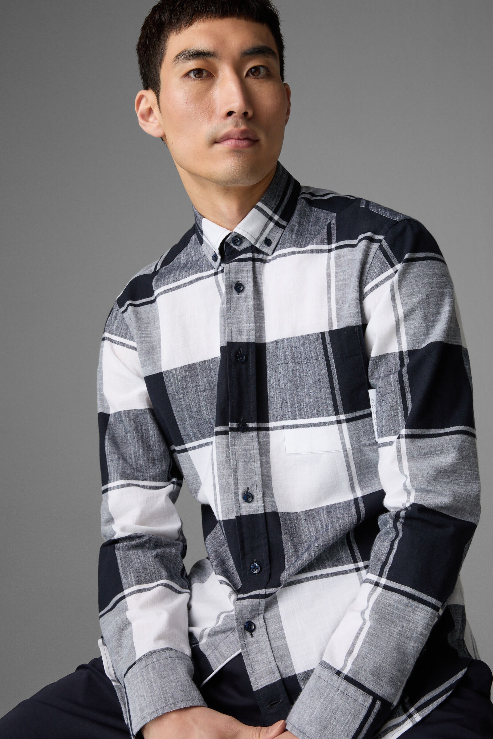 Timt Shirt in Navy blue/White - 4