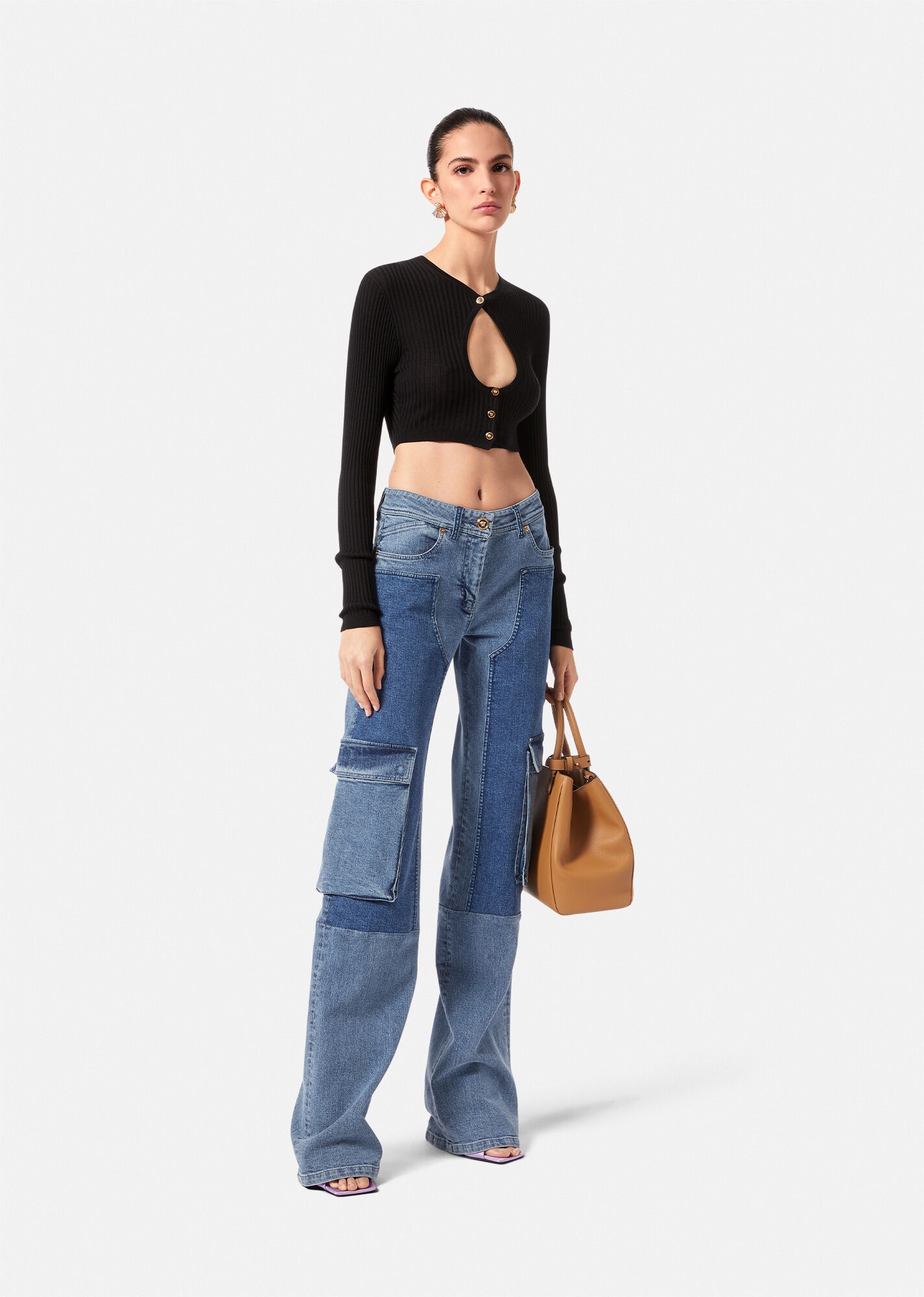Medusa Cutout Wool Cardigan - 2