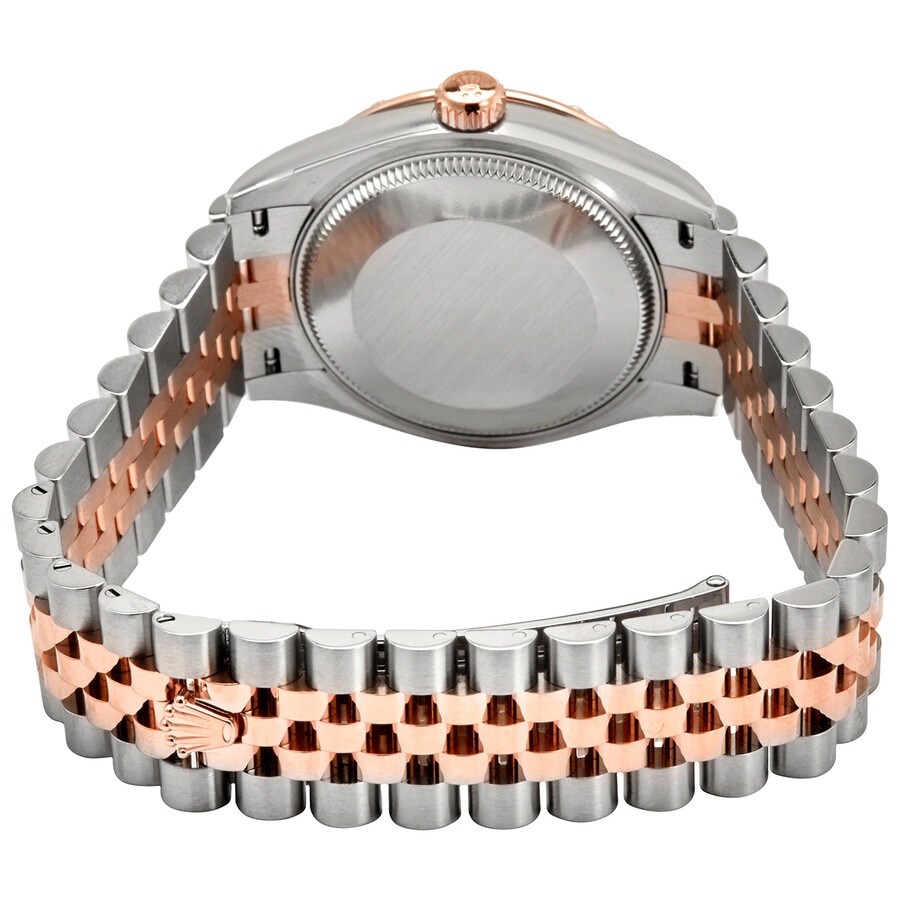 Rolex DateJust 31 Chocolate Diamond Dial Automatic Ladies Stainless Steel -18 ct Everose Gold Jublie - 3