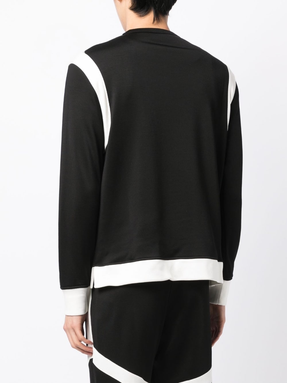 two-tone panelled sweatshirt - 4