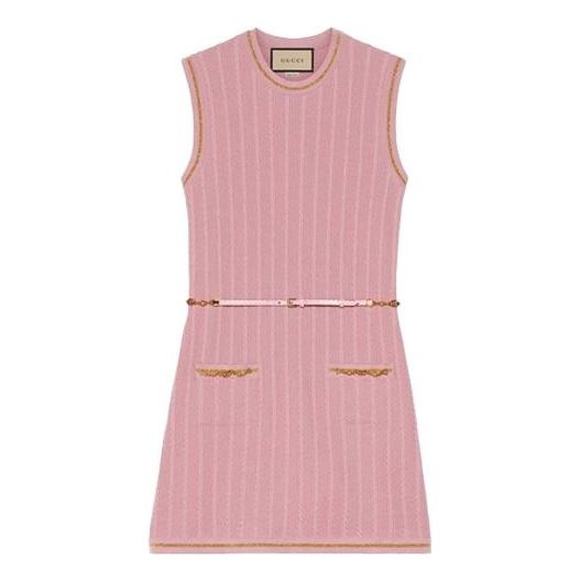 (WMNS) Gucci Boundless Overture Series GG Sleeveless Dress Pink 658350-XKBVO-6167 - 1